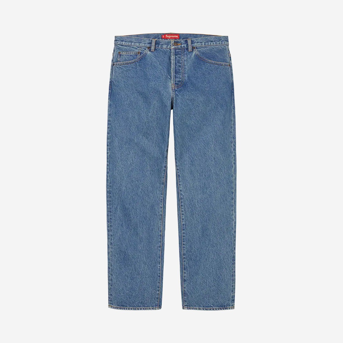 Supreme Regular Jean Washed Blue - 22SS 상세 이미지 1