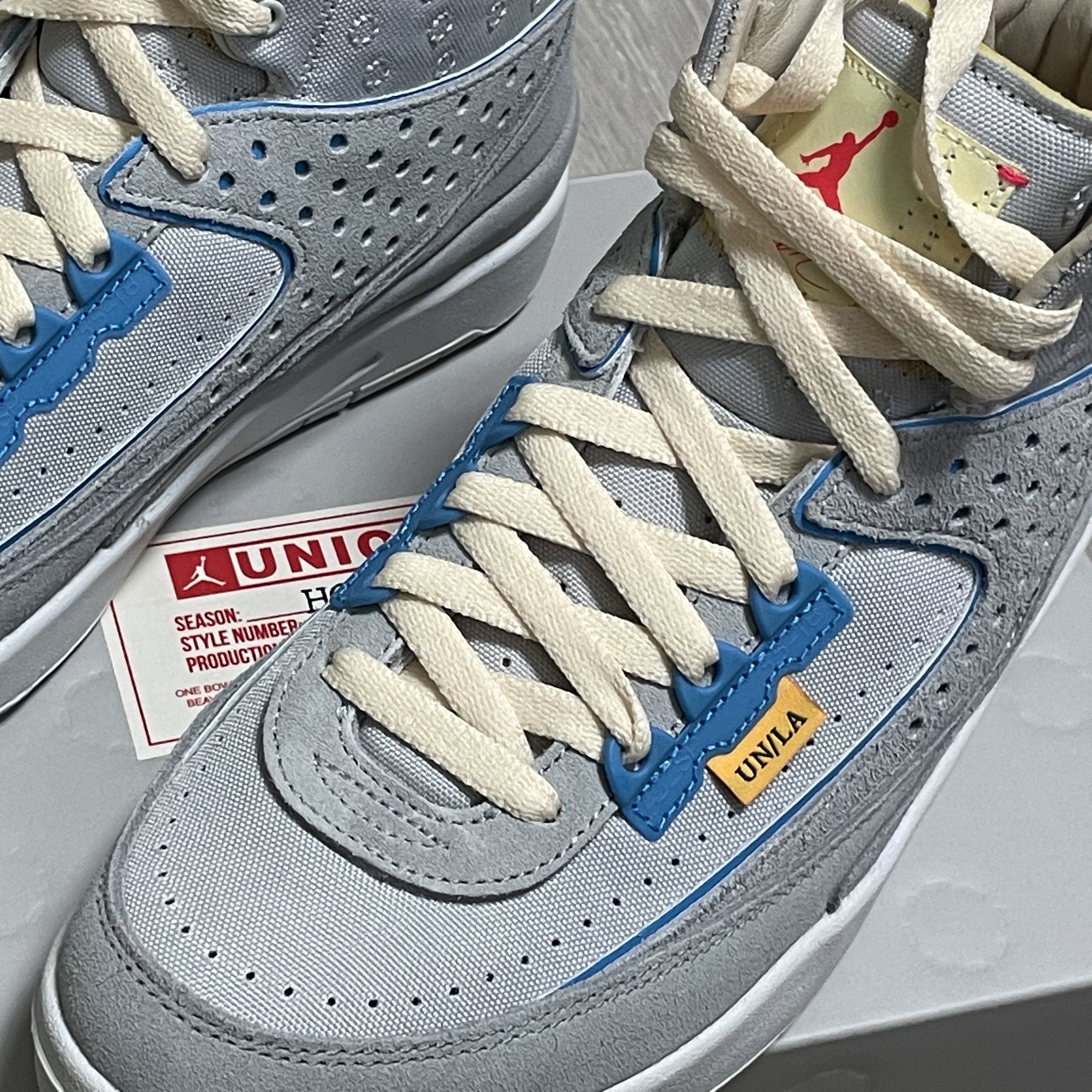 Jordan 2 x Union Retro SP Grey Fog 착용 스타일