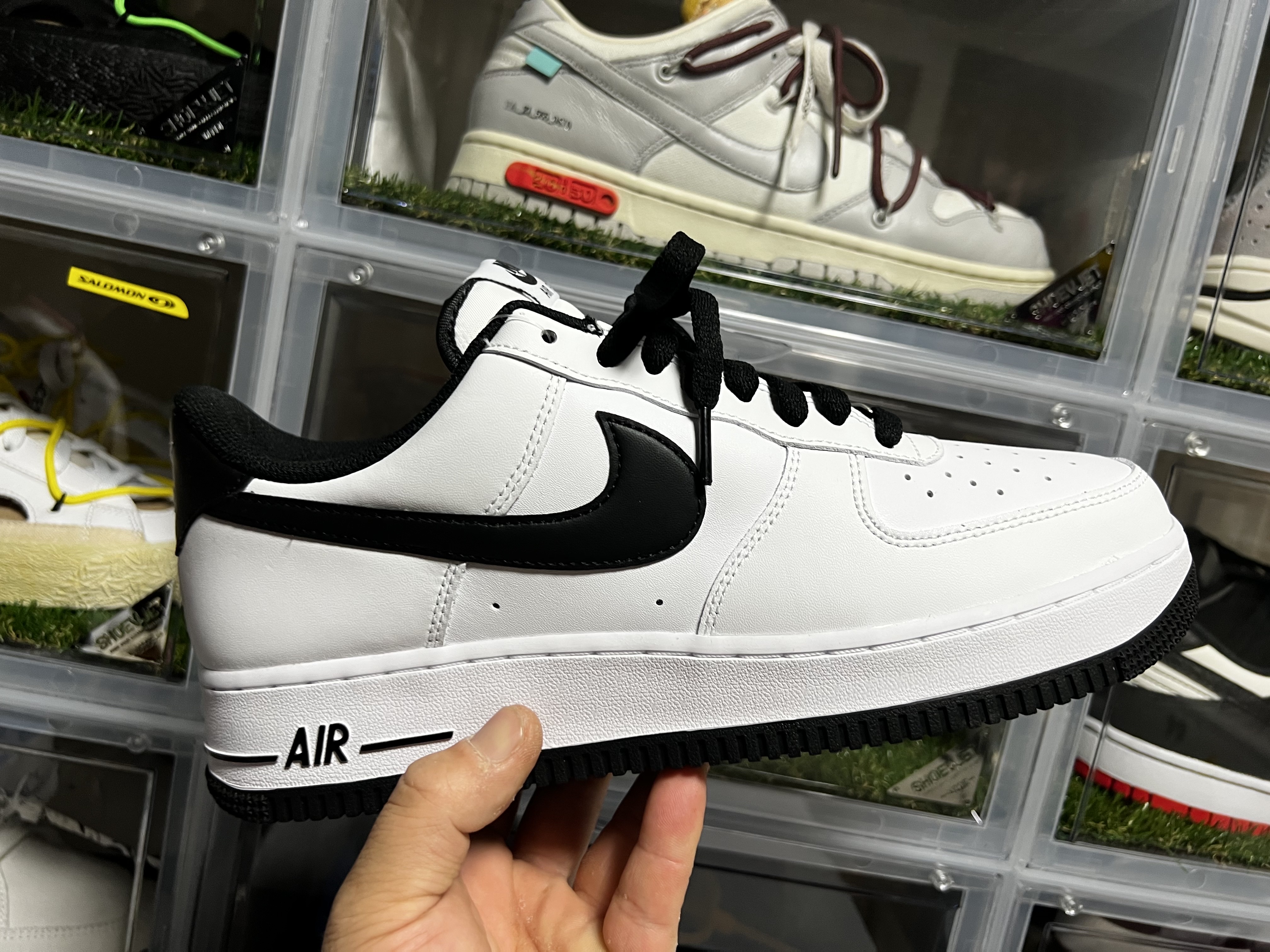 Nike Air Force 1 '07 White Black 착용 스타일 - 1