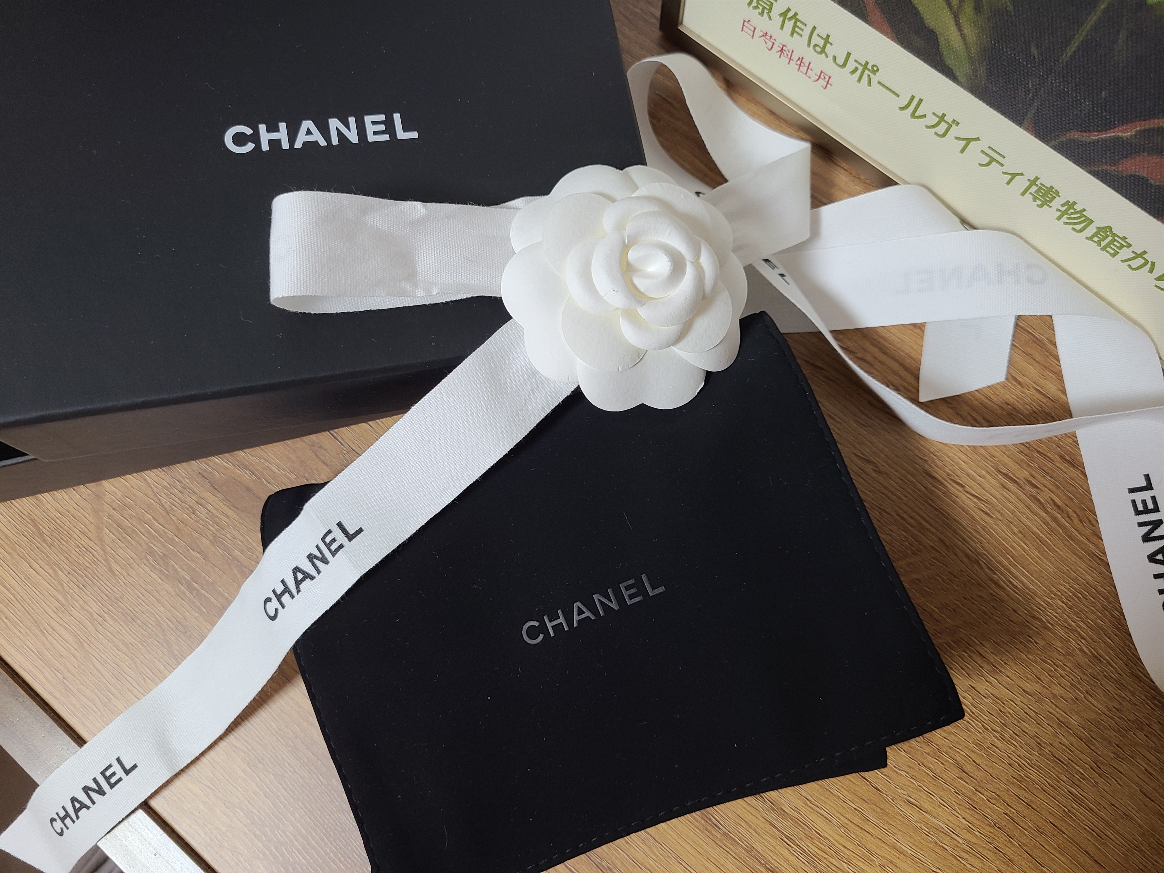 Chanel Small Classic Flap Wallet Grained Calfskin & Silver Black 착용 스타일 - 2