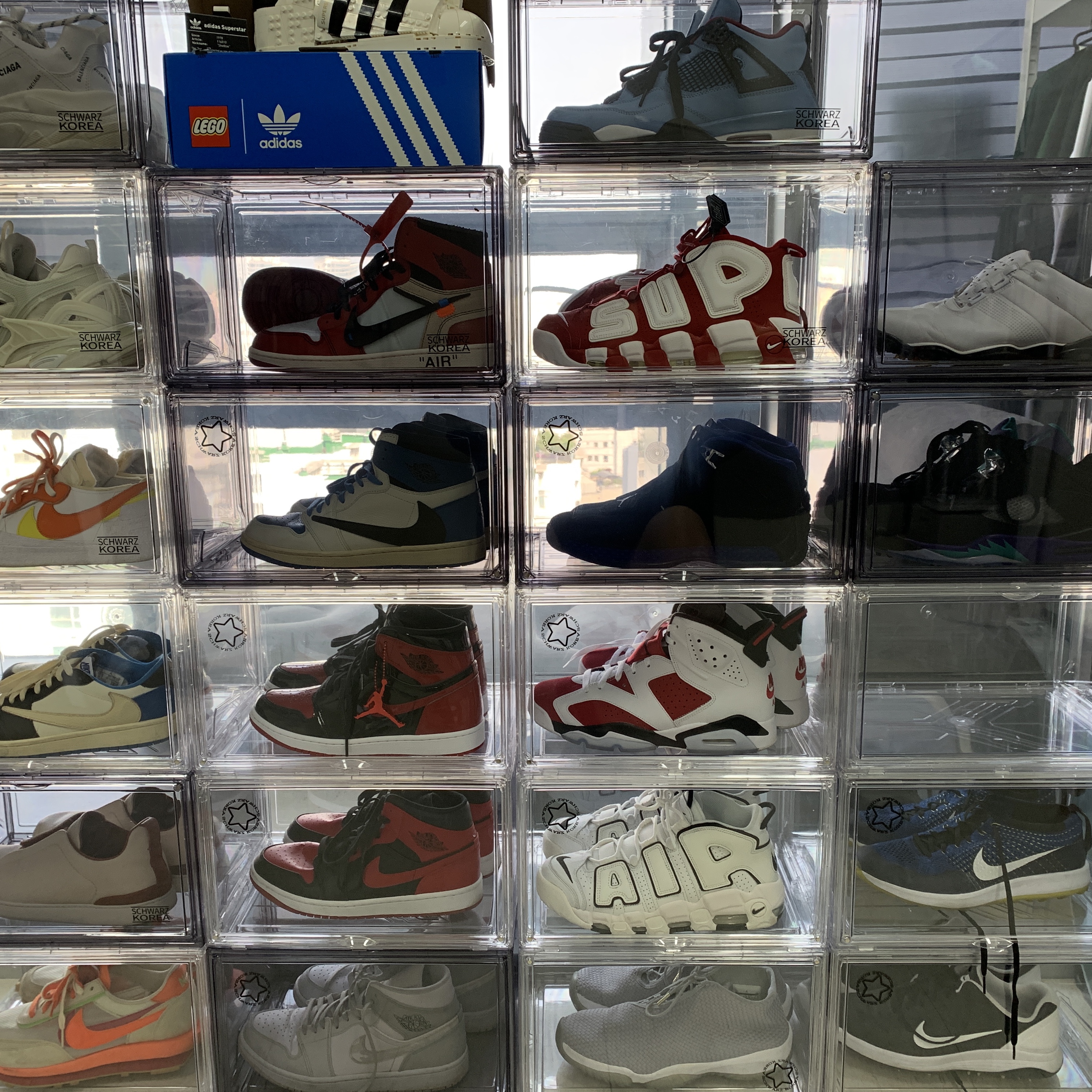 Jordan 1 x Travis Scott x Fragment Retro Low OG SP Military Blue, Jordan 4 x Travis Scott Retro Cactus Jack 착용 스타일 - 2