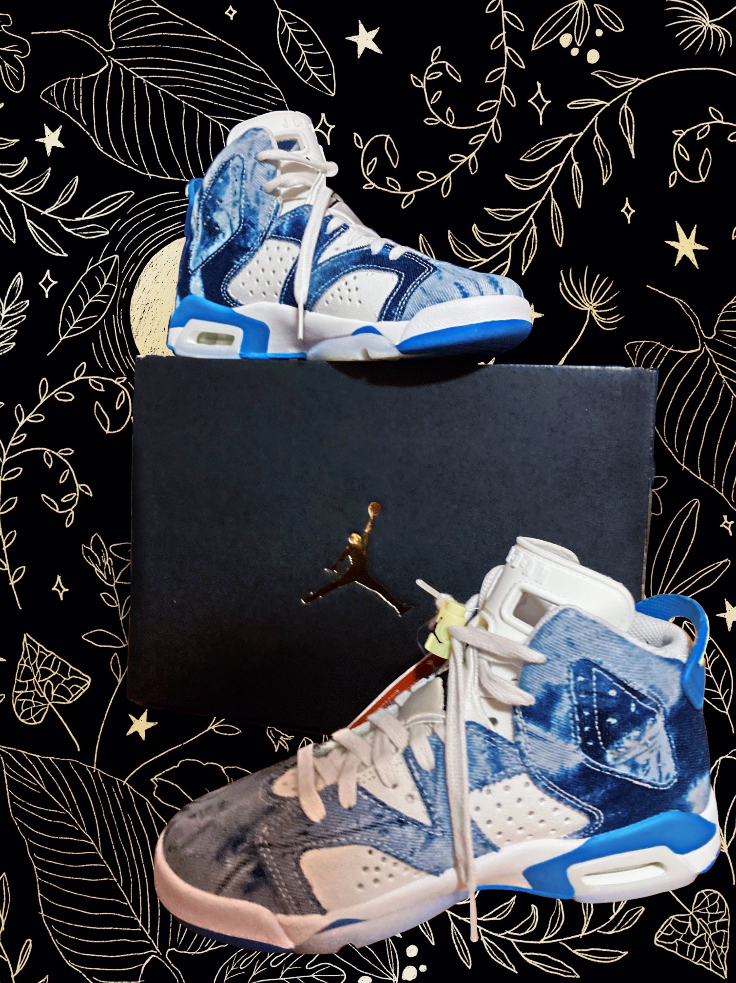 (GS) Jordan 6 Retro Washed Denim 착용 스타일