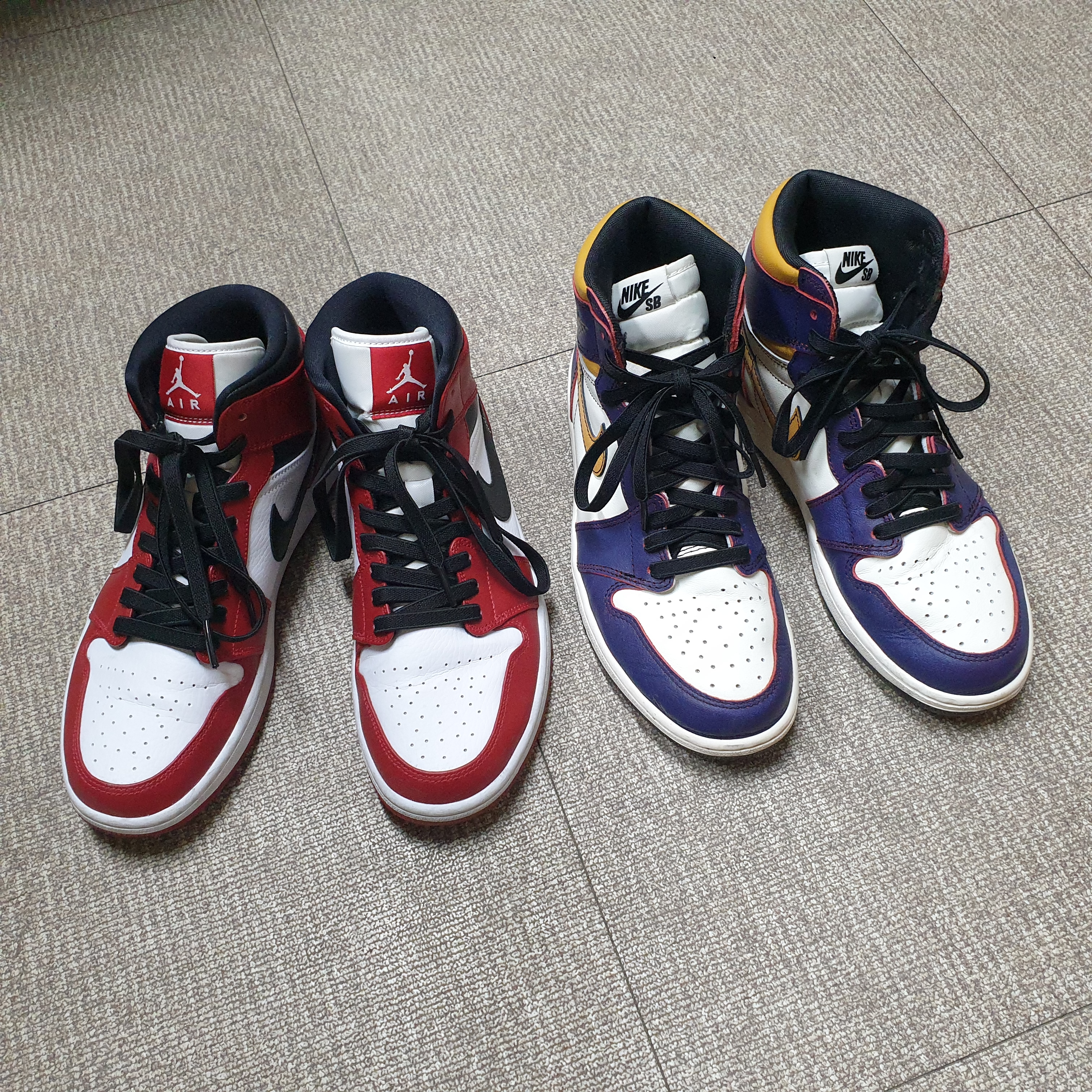 Jordan 1 Retro High OG Defiant SB LA to Chicago, Jordan 1 Mid Chicago 2020 착용 스타일 - 2
