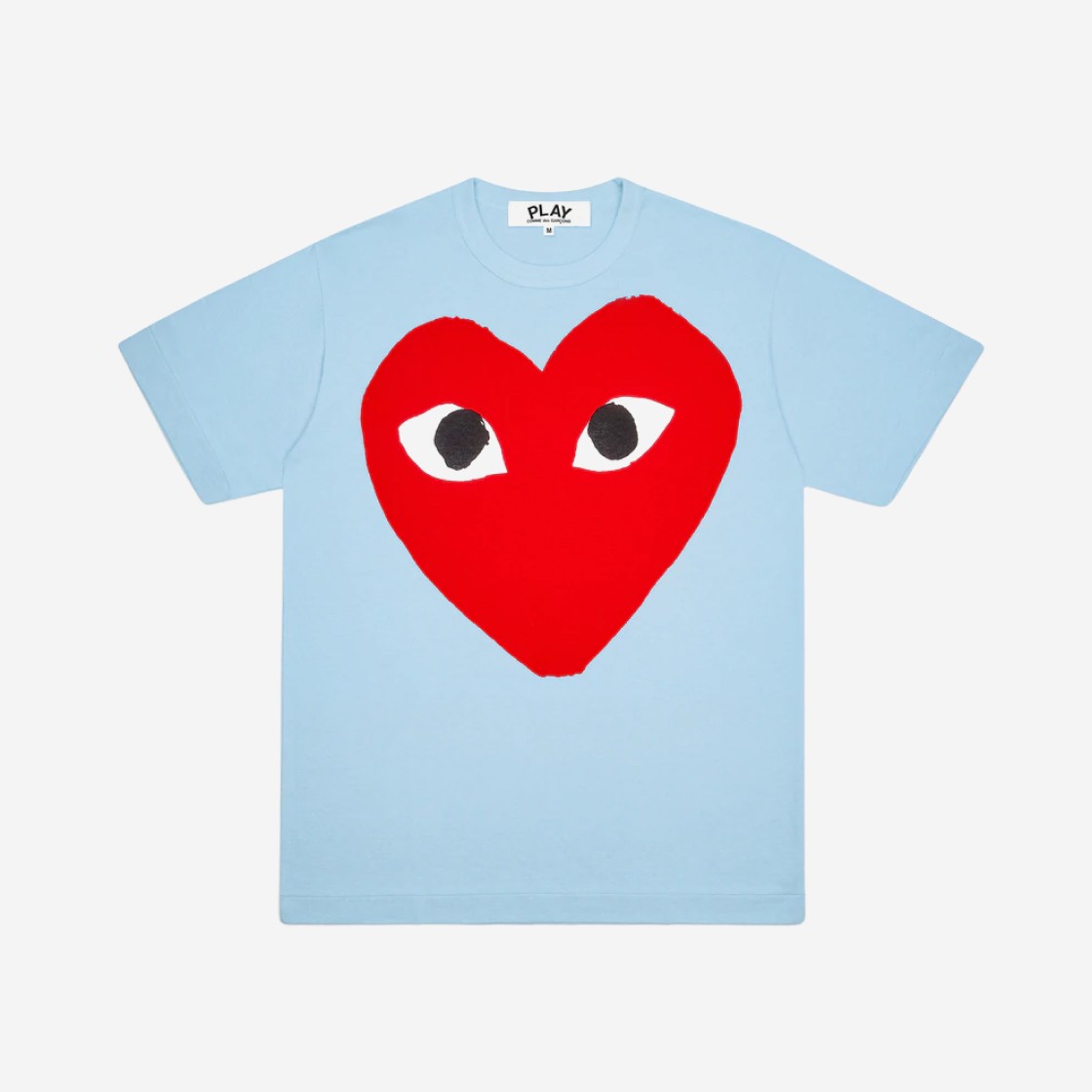 Play Comme des Garcons Red Heart T-Shirt Blue 상세 이미지 1