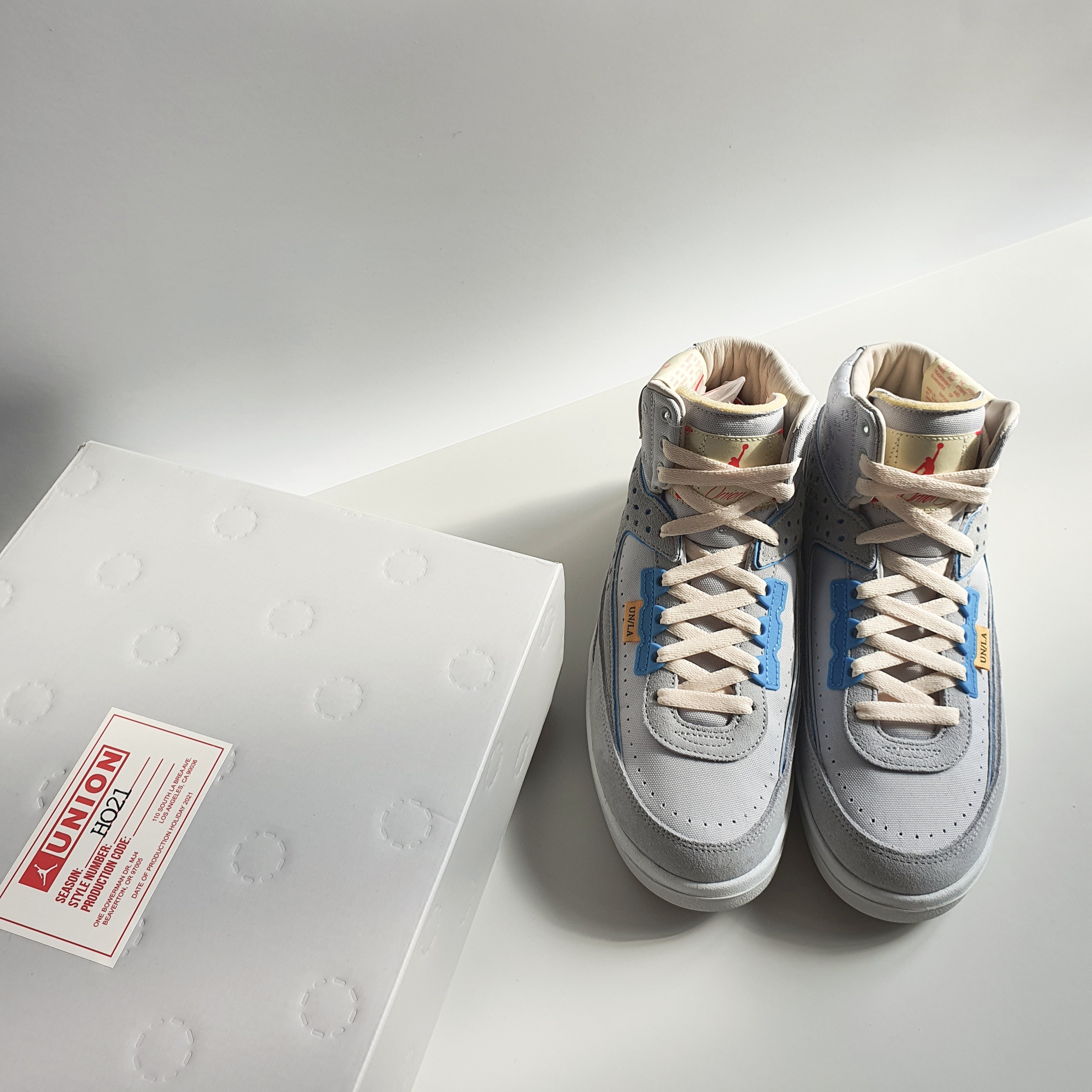 Jordan 2 x Union Retro SP Grey Fog 착용 스타일 - 1