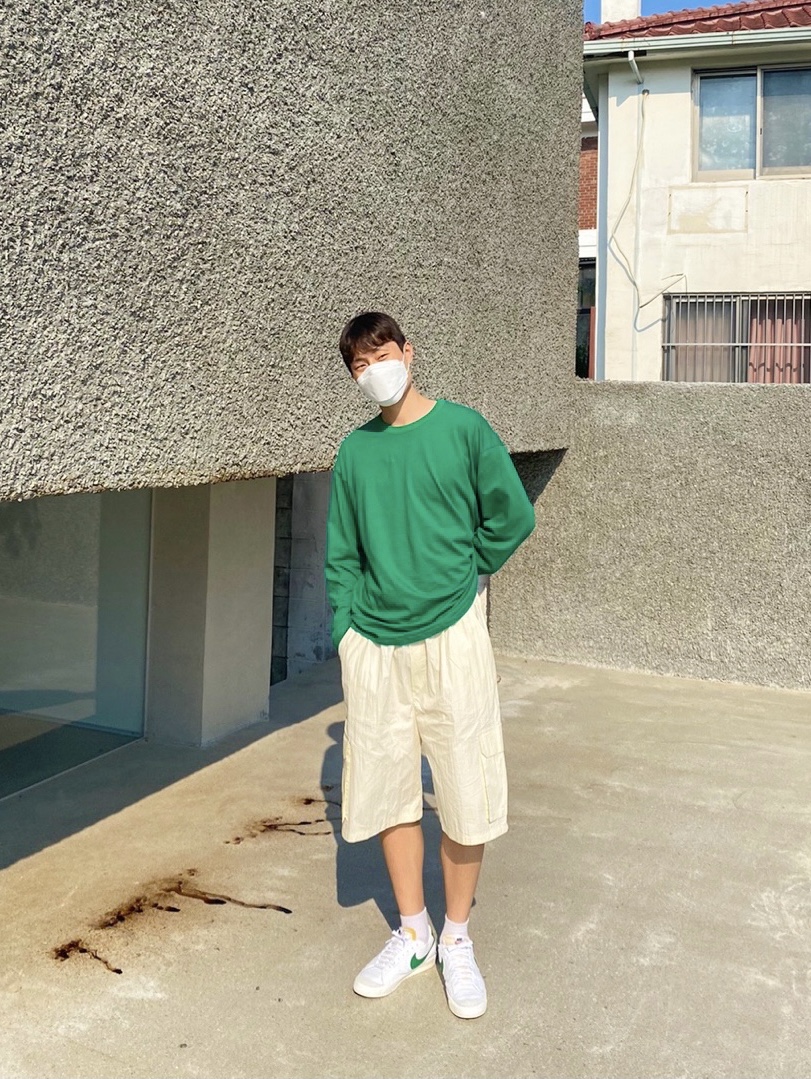 Nike Blazer Low '77 Vintage Pine Green 착용 스타일 - 1