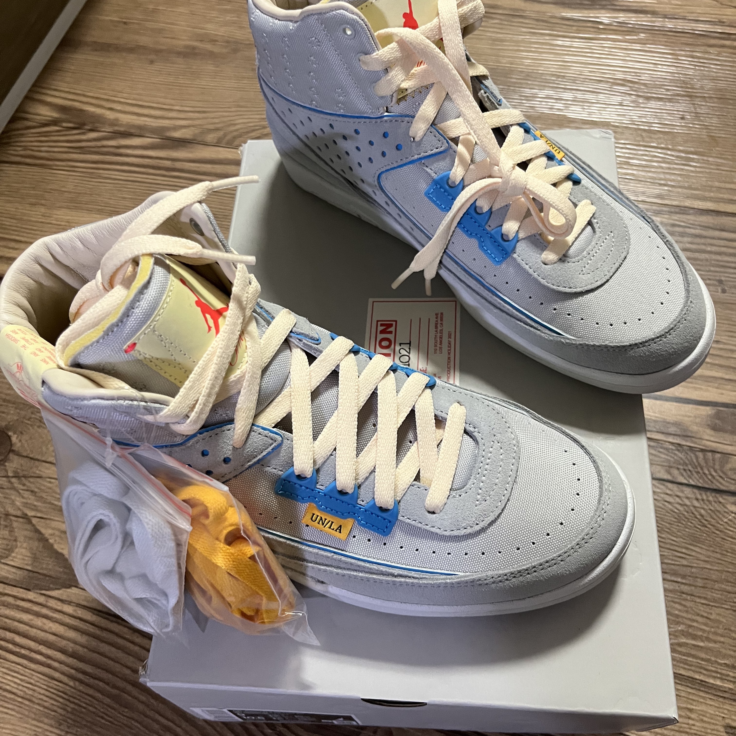Jordan 2 x Union Retro SP Grey Fog 착용 스타일 - 1