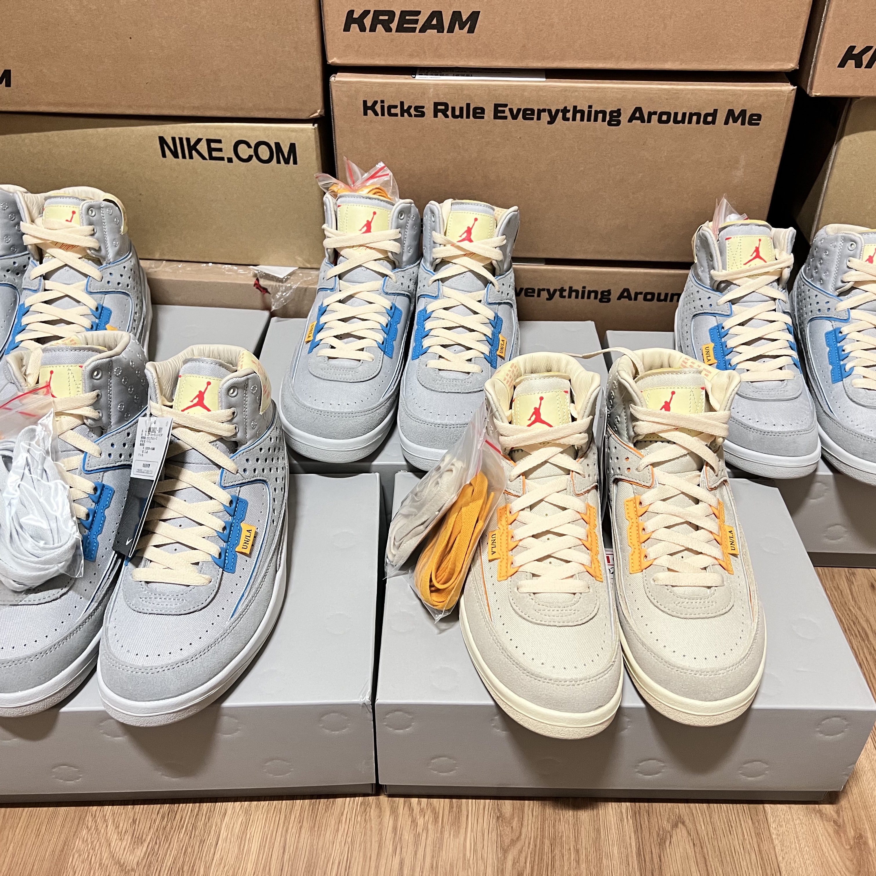 Jordan 2 x Union Retro SP Grey Fog, Jordan 2 x Union Retro SP Rattan 착용 스타일 - 1