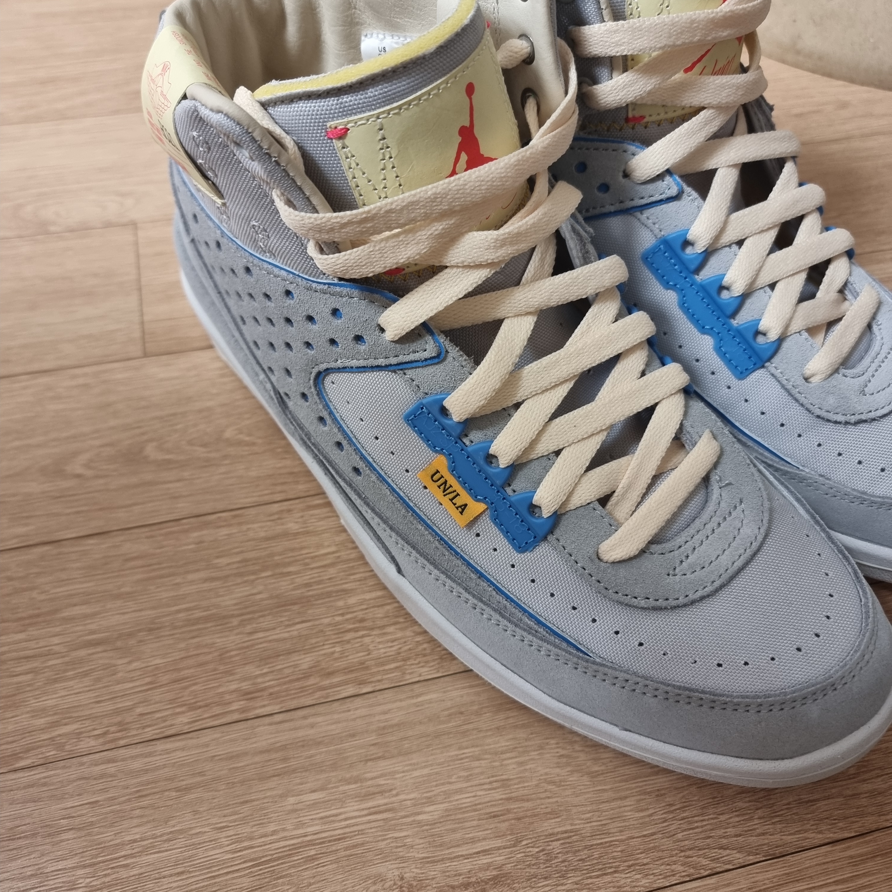 Jordan 2 x Union Retro SP Grey Fog 착용 스타일 - 2