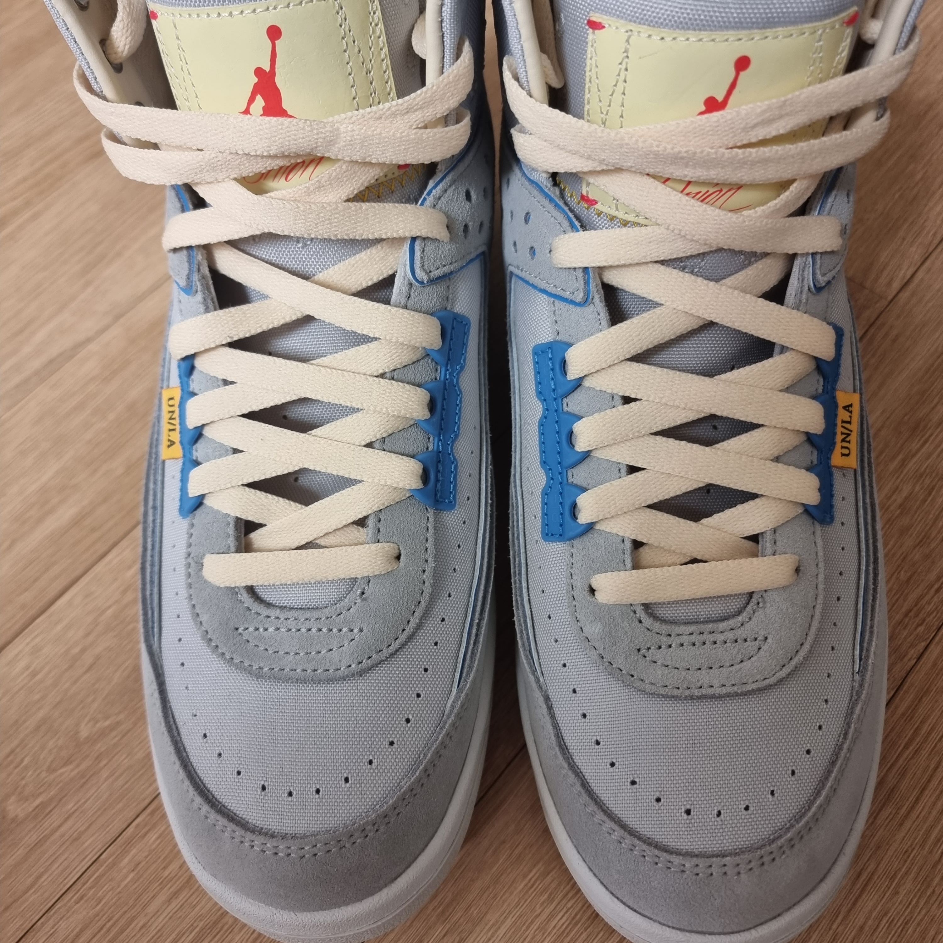 Jordan 2 x Union Retro SP Grey Fog 착용 스타일 - 1