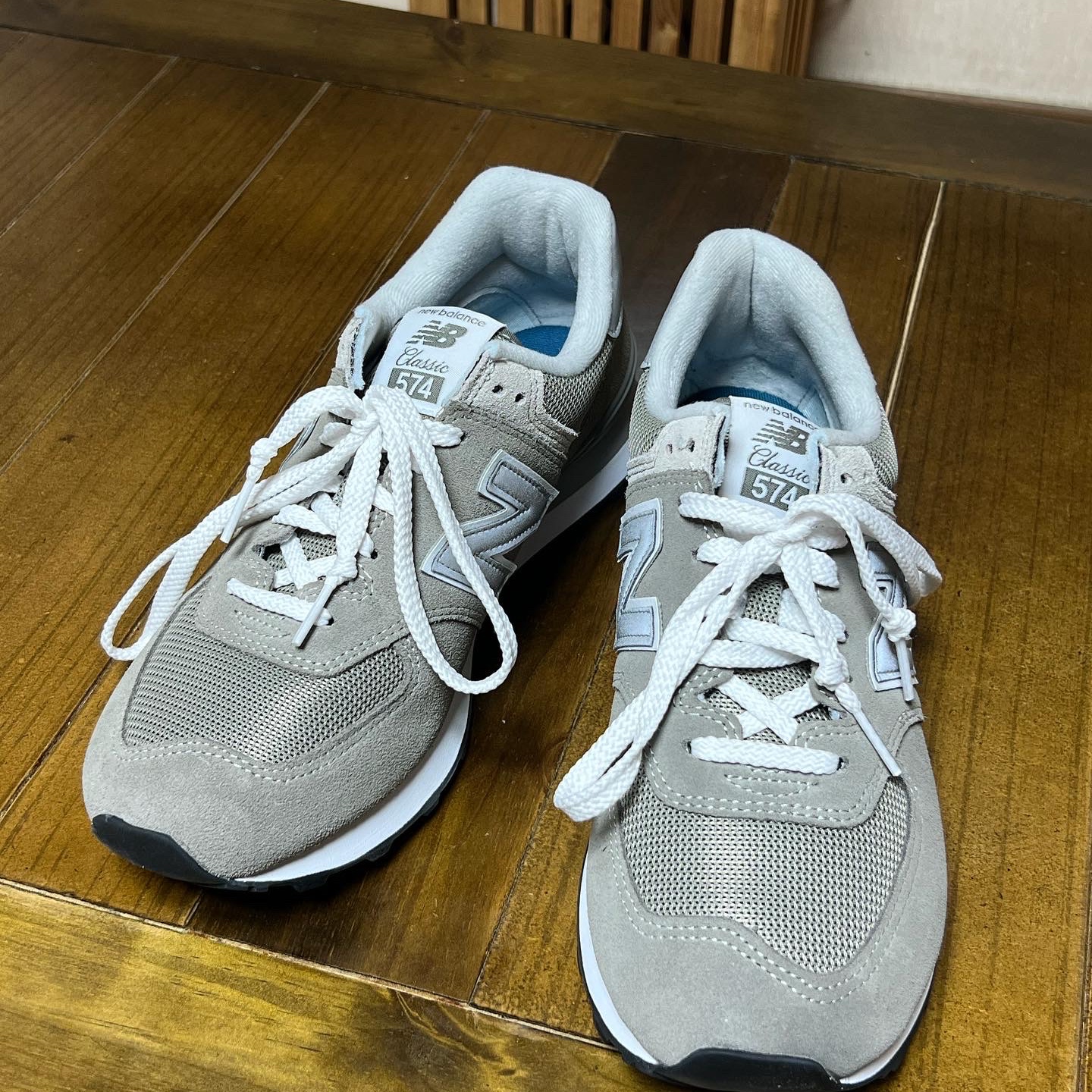 New Balance 574 Grey - D Standard 착용 스타일
