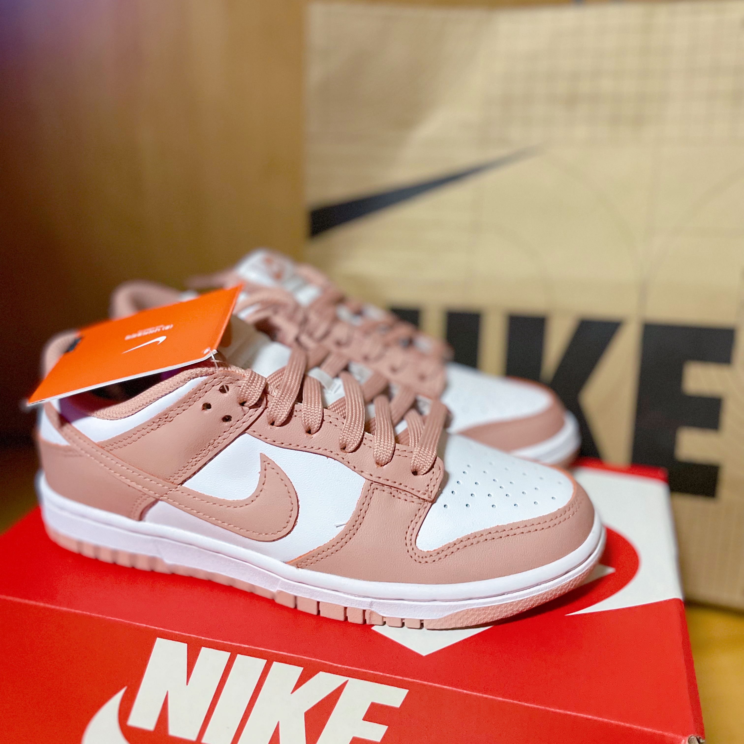 (W) Nike Dunk Low Rose Whisper 착용 스타일