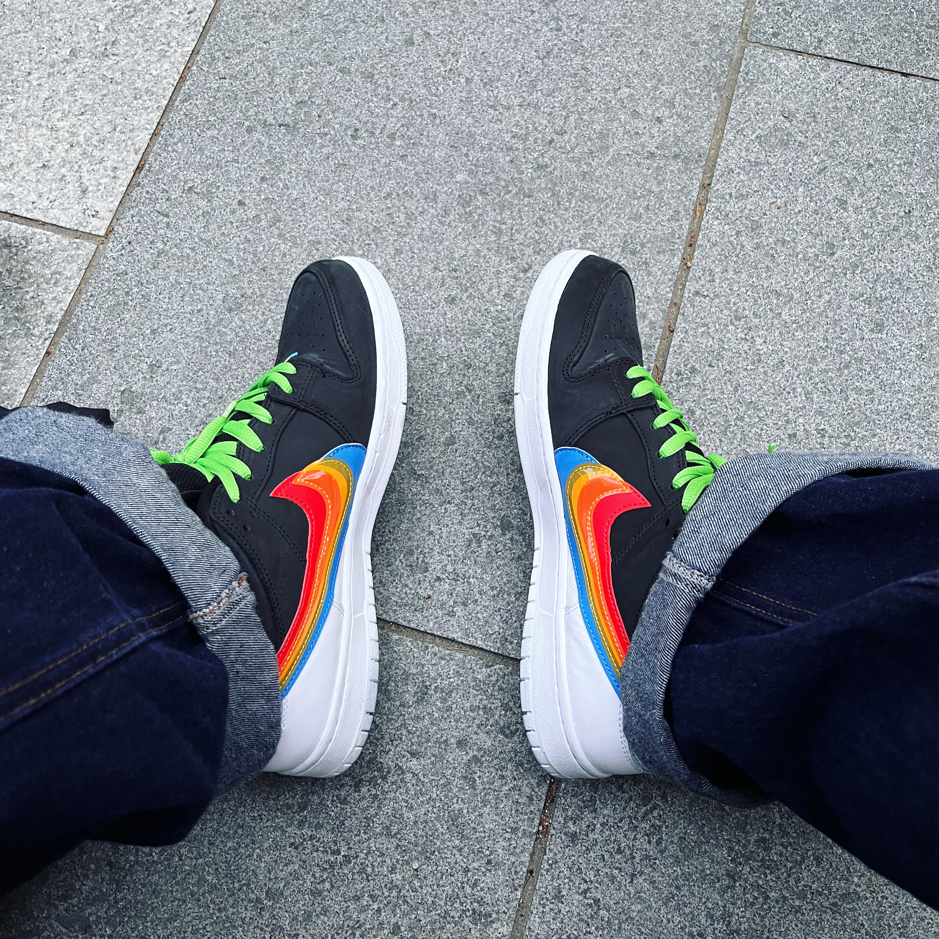 Nike x Polaroid SB Dunk Low Pro QS Black 착용 스타일
