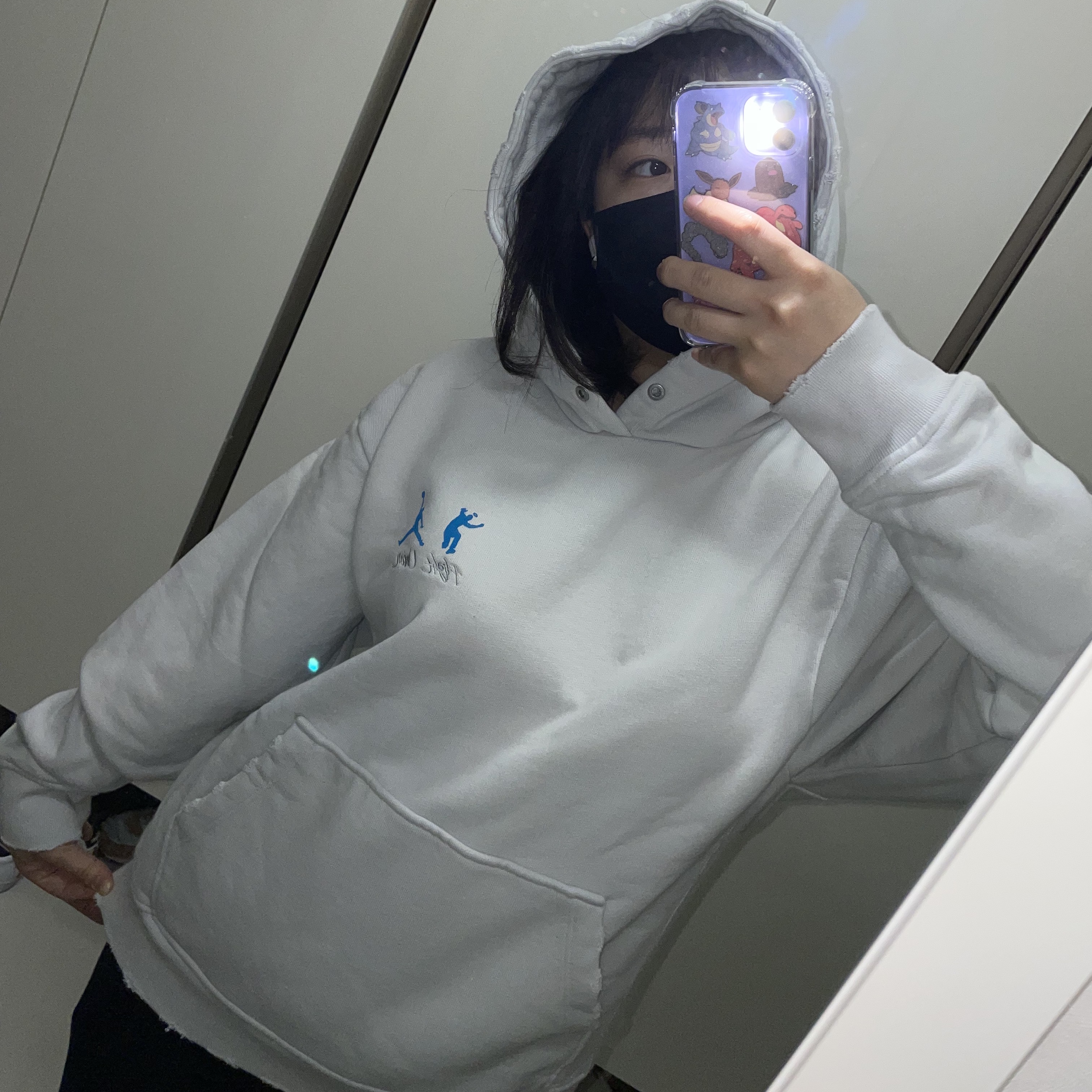 Jordan x Union Fleece Hoodie Photon Dust - Asia 착용 스타일 - 1