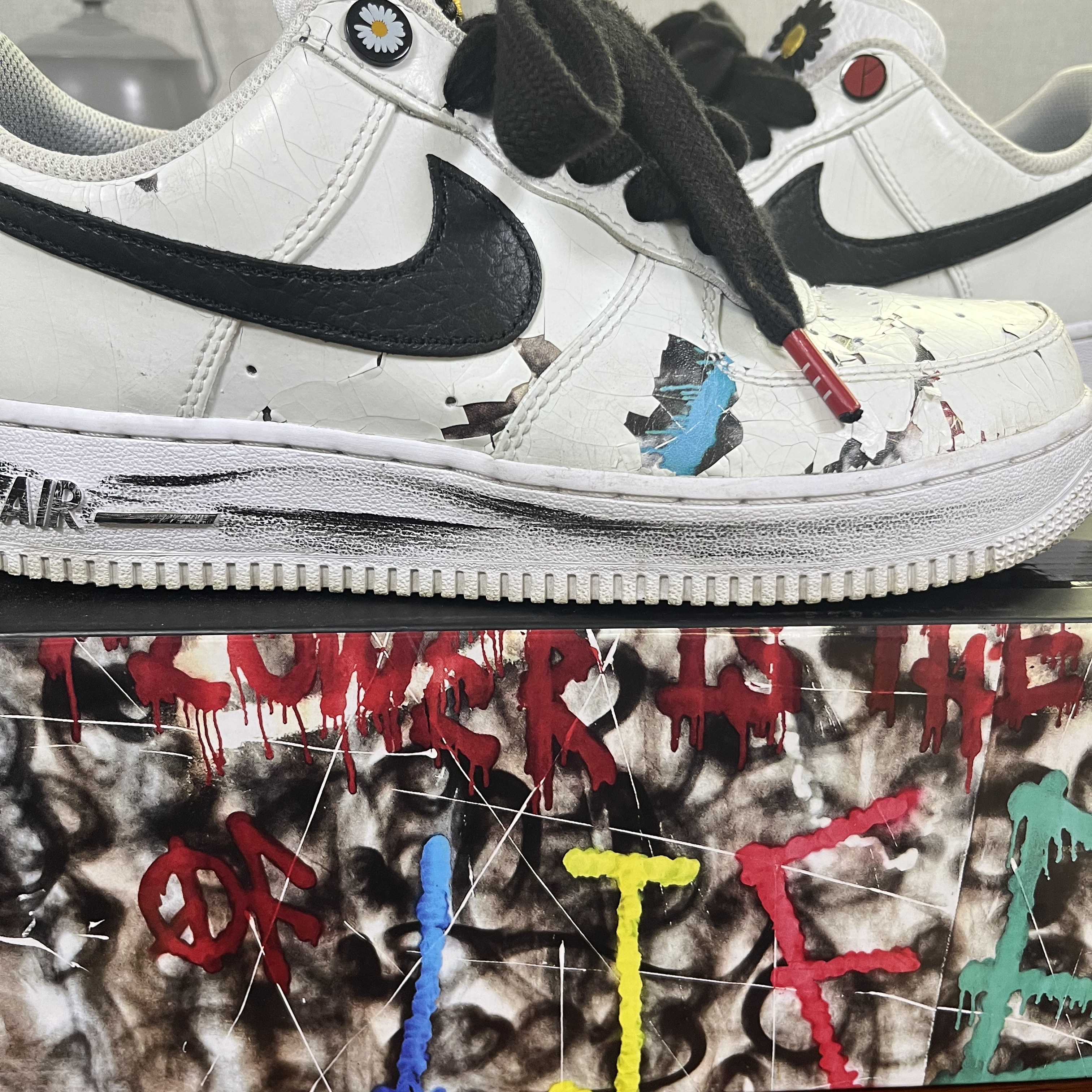 Nike x Peaceminusone Air Force 1 Low Para-Noise 2.0 착용 스타일