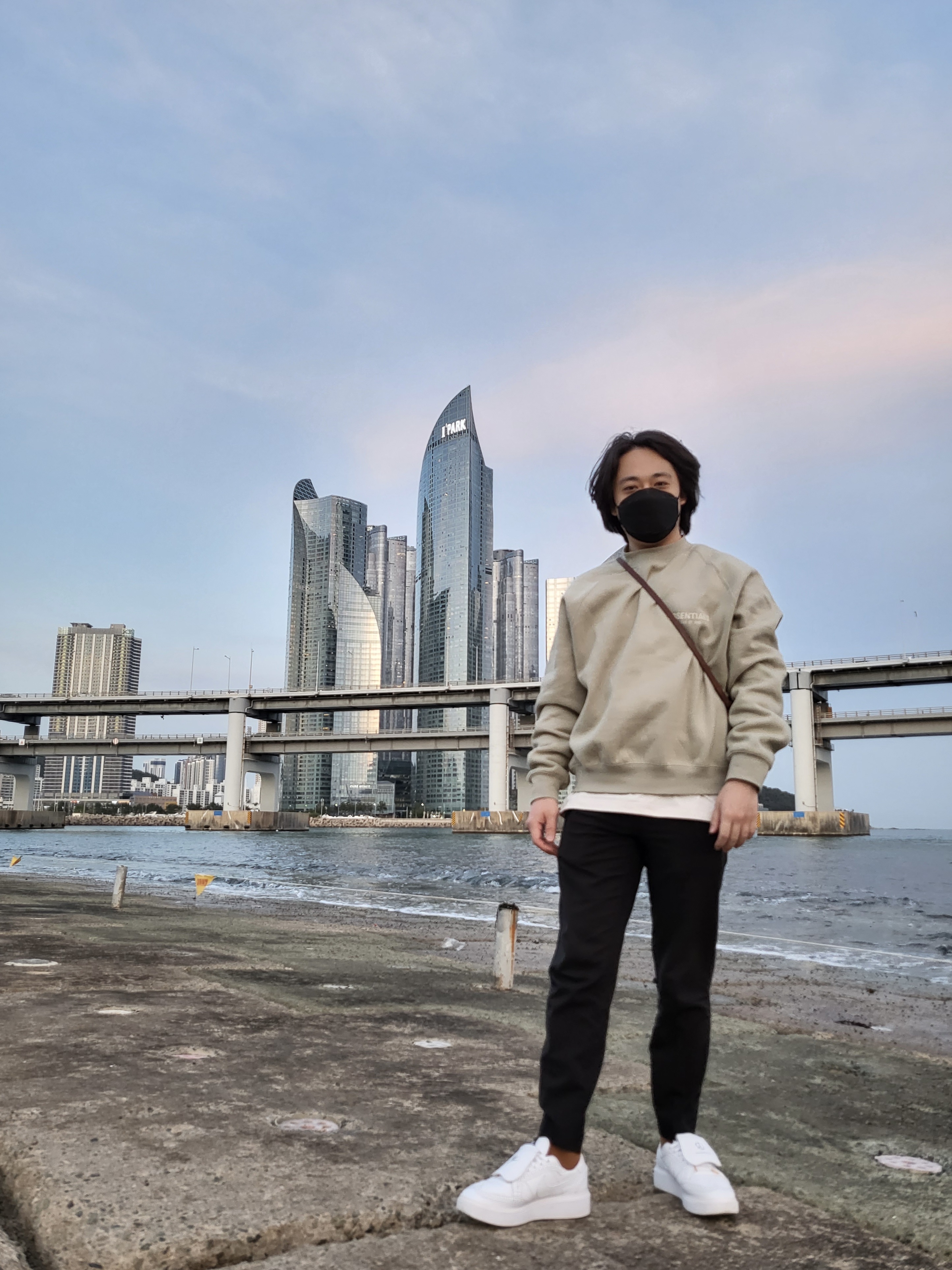 Nike x Peaceminusone Kwondo1 White, Essentials Crewneck Sweatshirt Seafoam - 22SS 착용 스타일