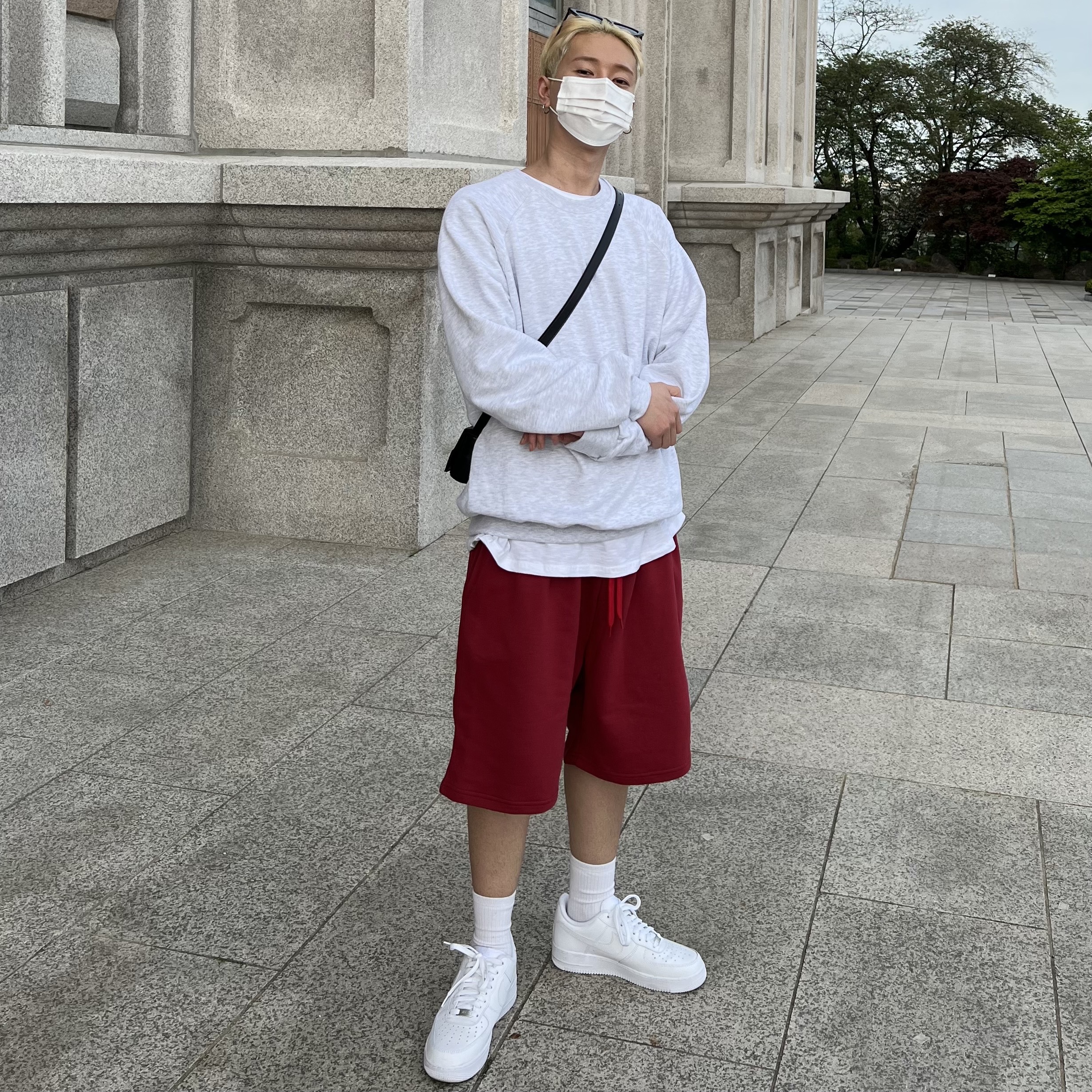 Nike Air Force 1 '07 Low White 착용 스타일 - 3