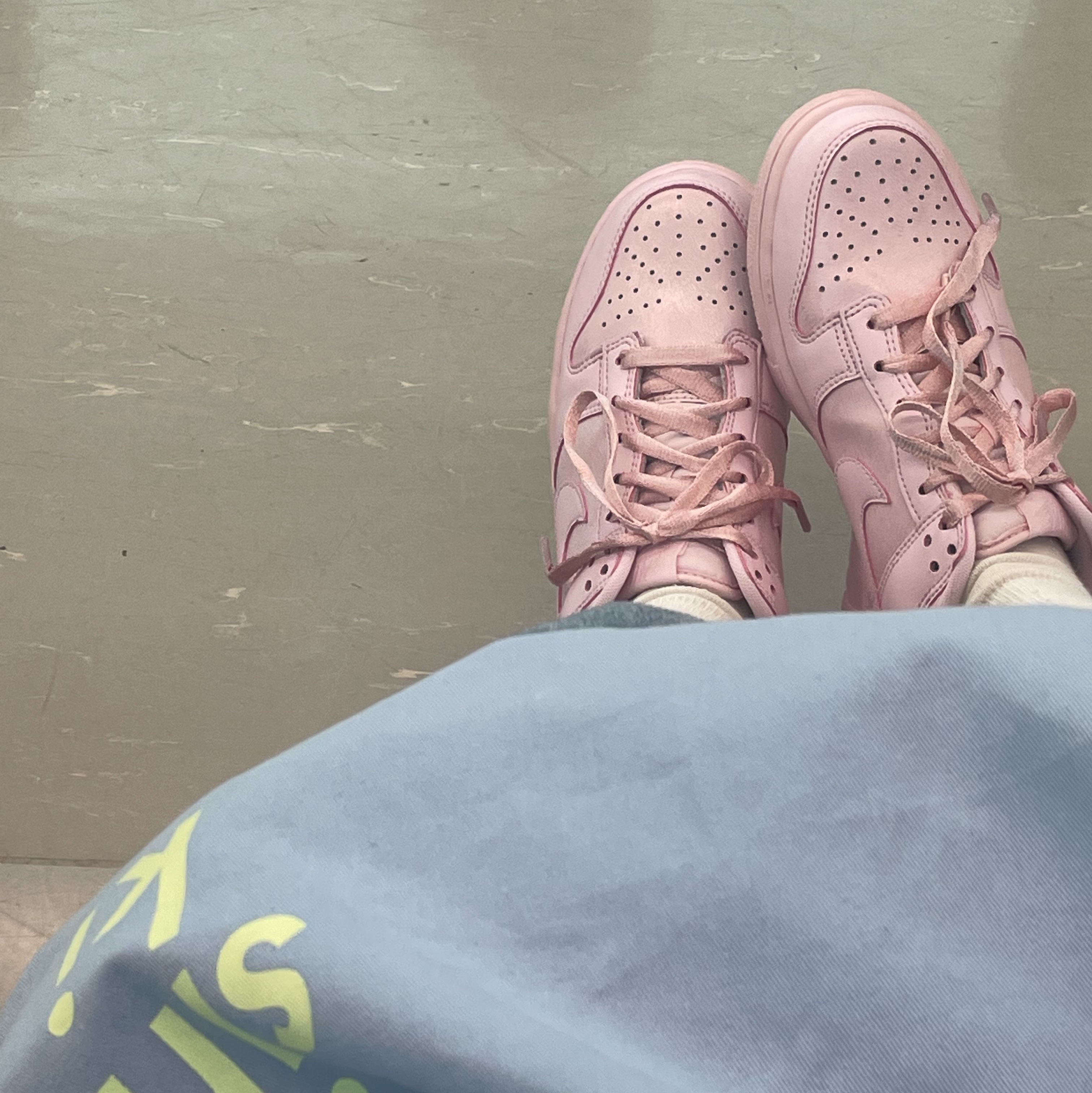 (GS) Nike Dunk Low SE Prism Pink 착용 스타일