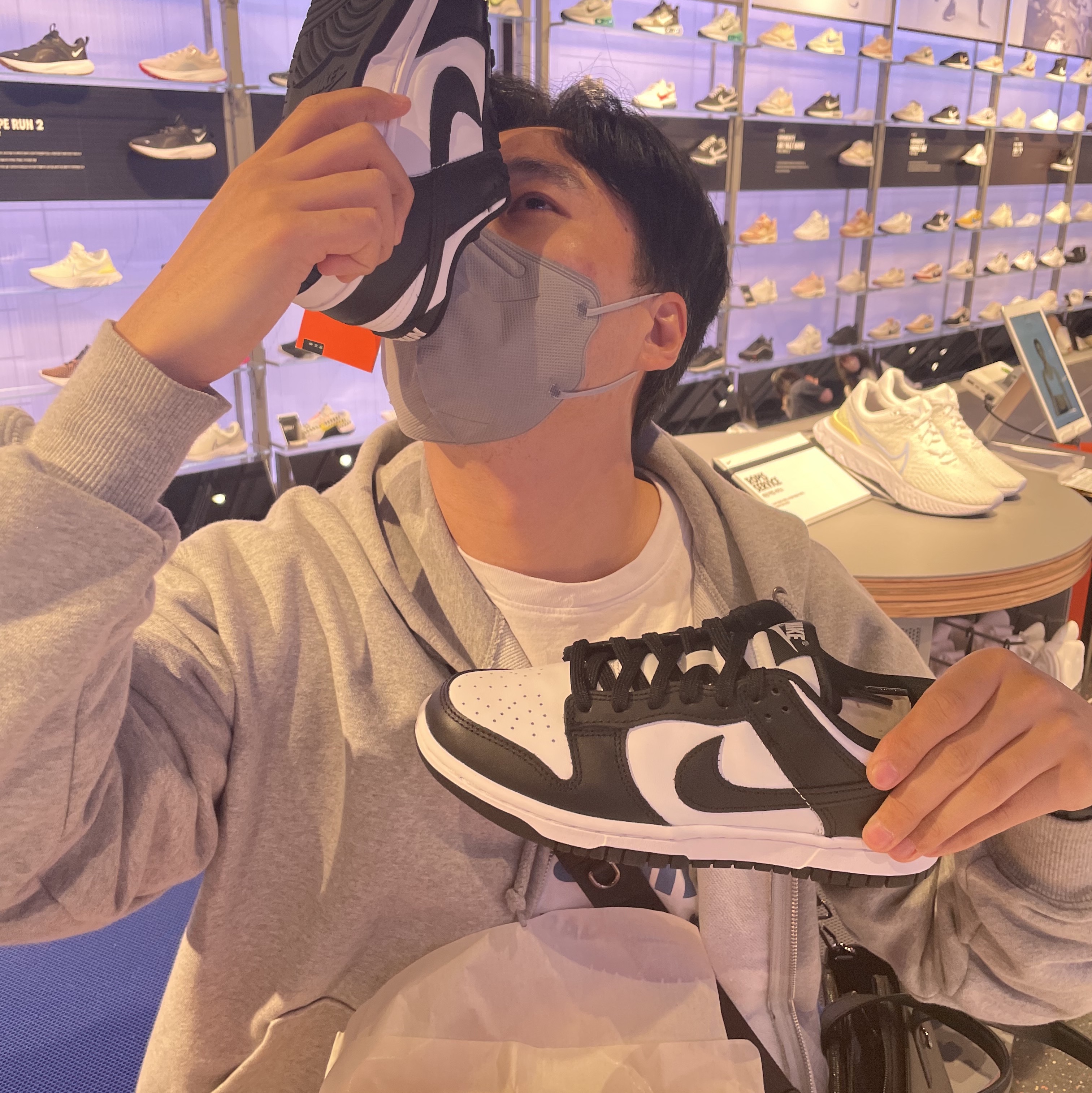 Nike Dunk Low Retro Black, (W) Nike Dunk Low Black 착용 스타일