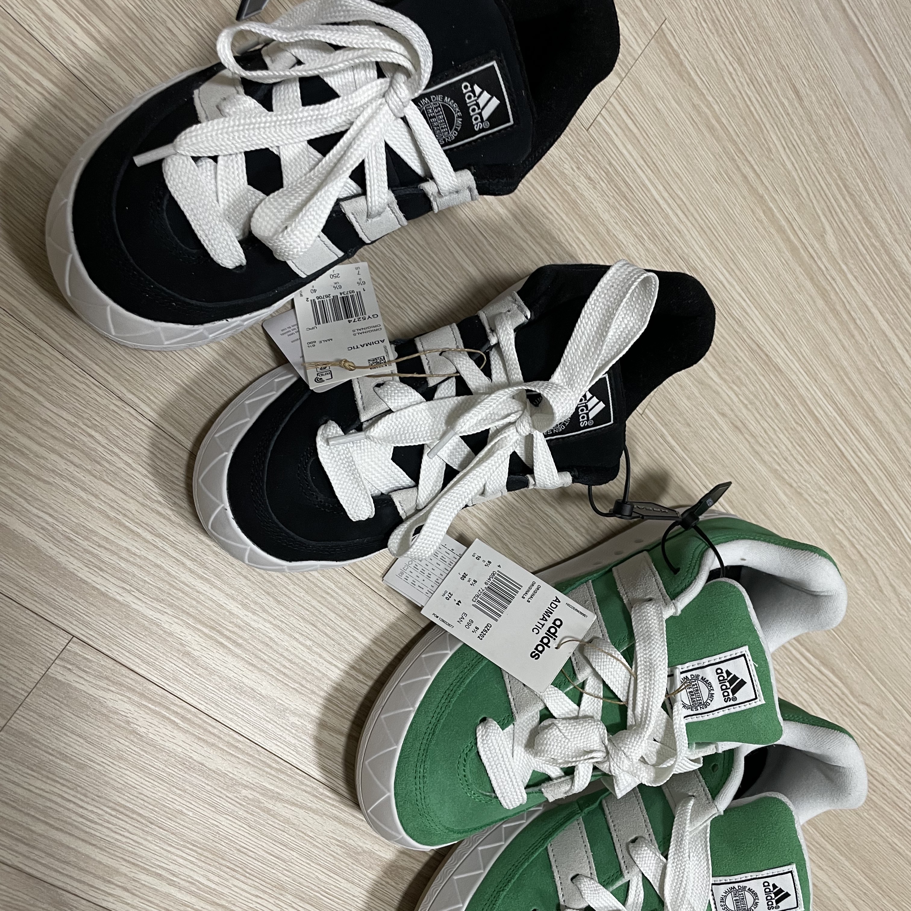 Adidas Adimatic Green, Adidas Adimatic Core Black 착용 스타일