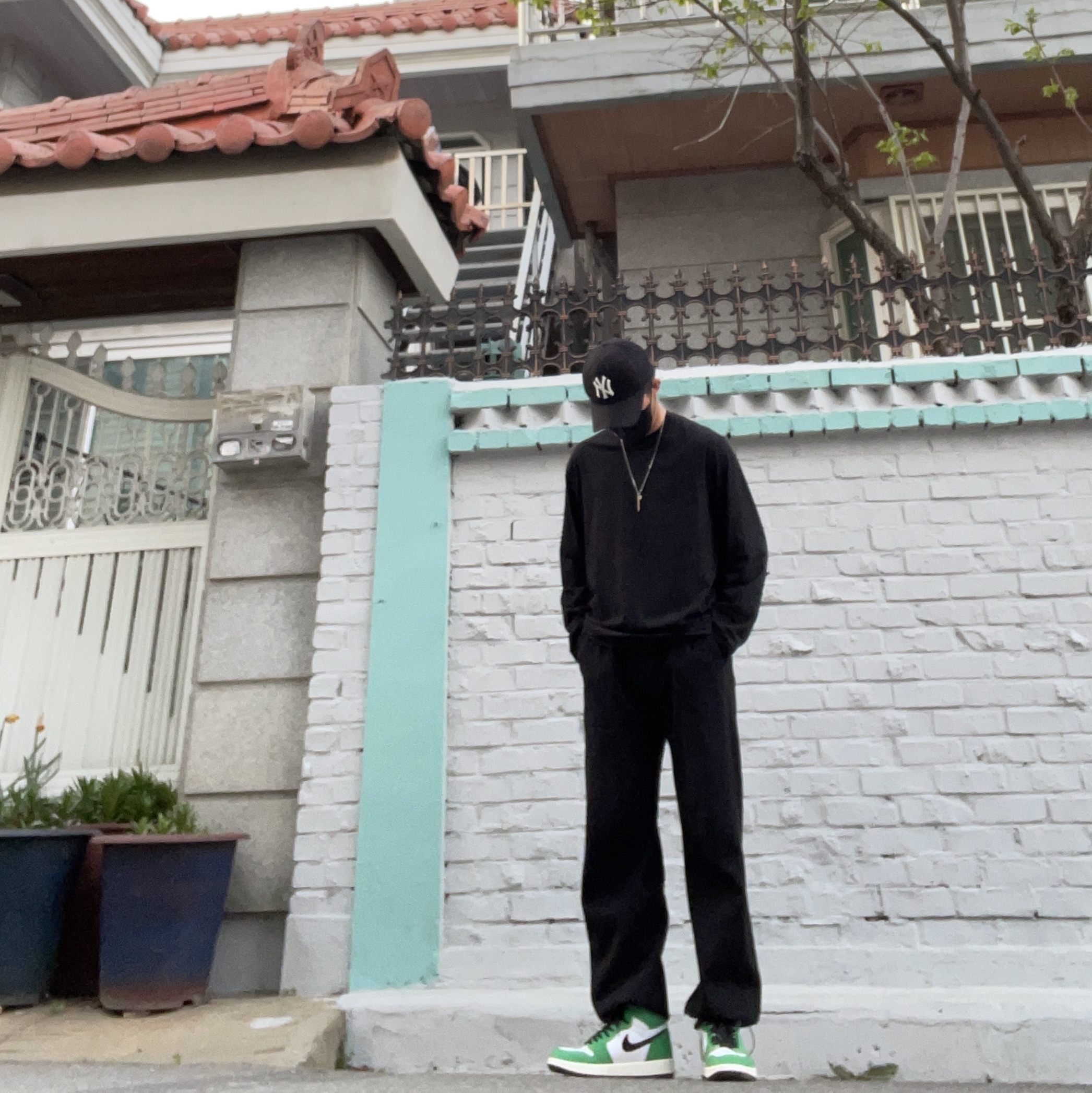 (W) Jordan 1 Retro High OG Lucky Green 착용 스타일