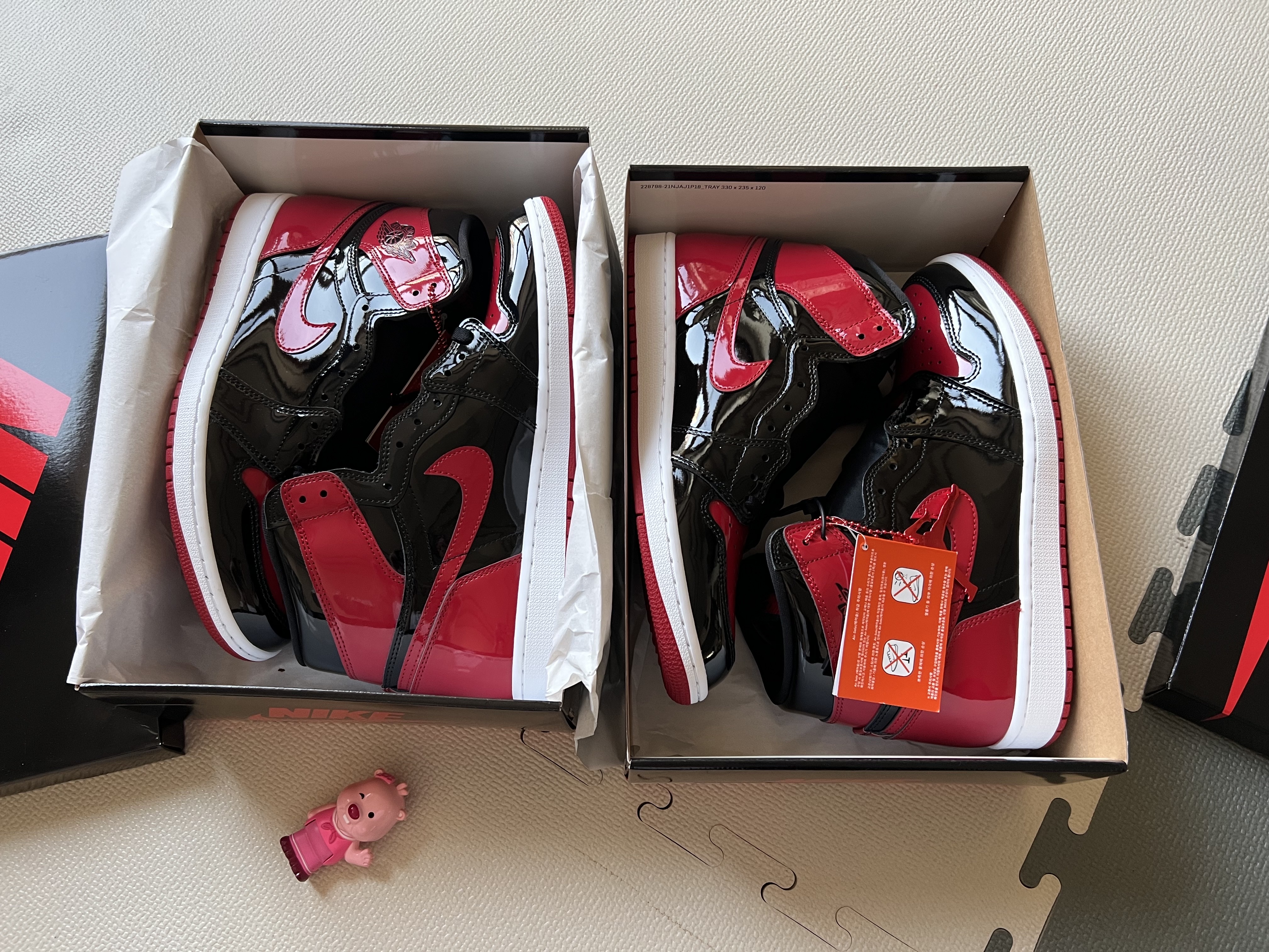 Jordan 1 Retro High OG Patent Bred 착용 스타일