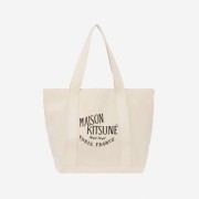 Maison Kitsune Palais Royal Shopping Bag Ecru