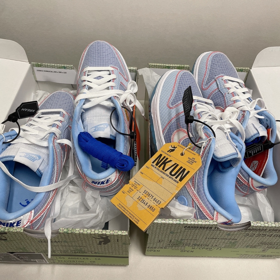 Nike x Union Dunk Low Passport Pack Argon 착용 스타일 - 2