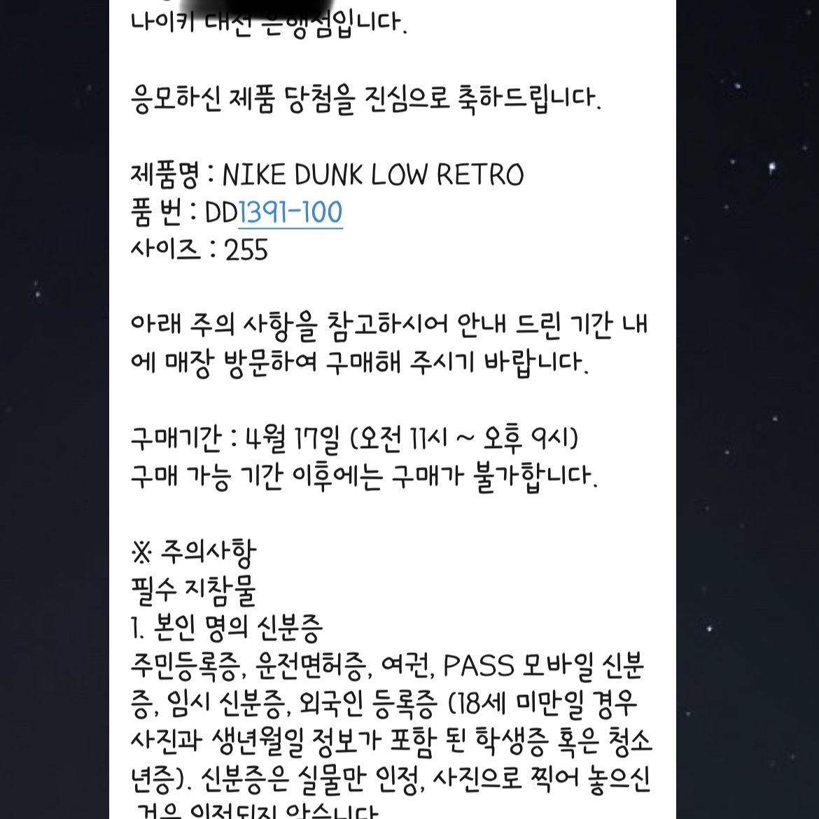 Nike Dunk Low Retro Black 착용 스타일 - 2