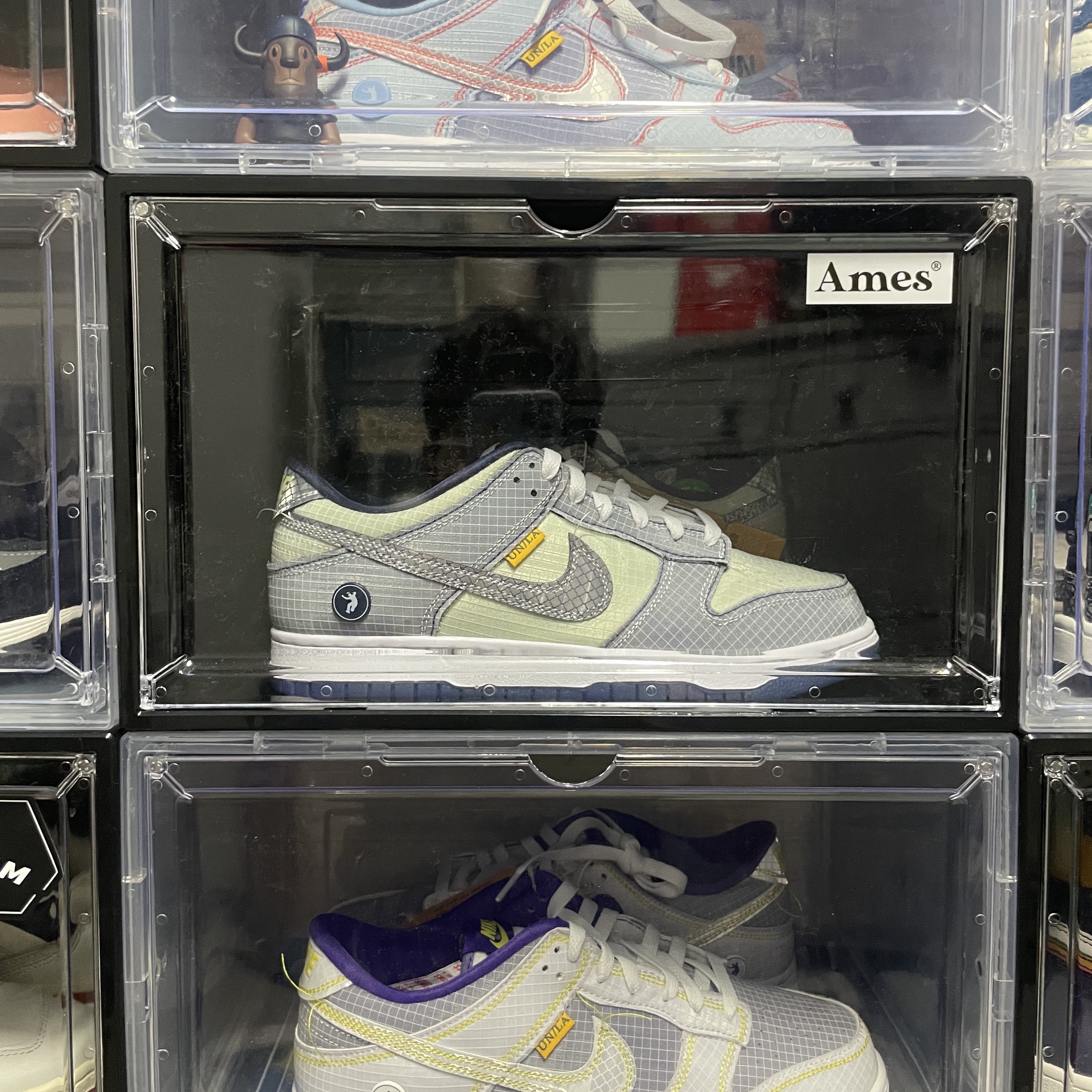 Nike x Union Dunk Low Passport Pack Court Purple White, Nike x Union Dunk Low Passport Pack Pistachio 착용 스타일