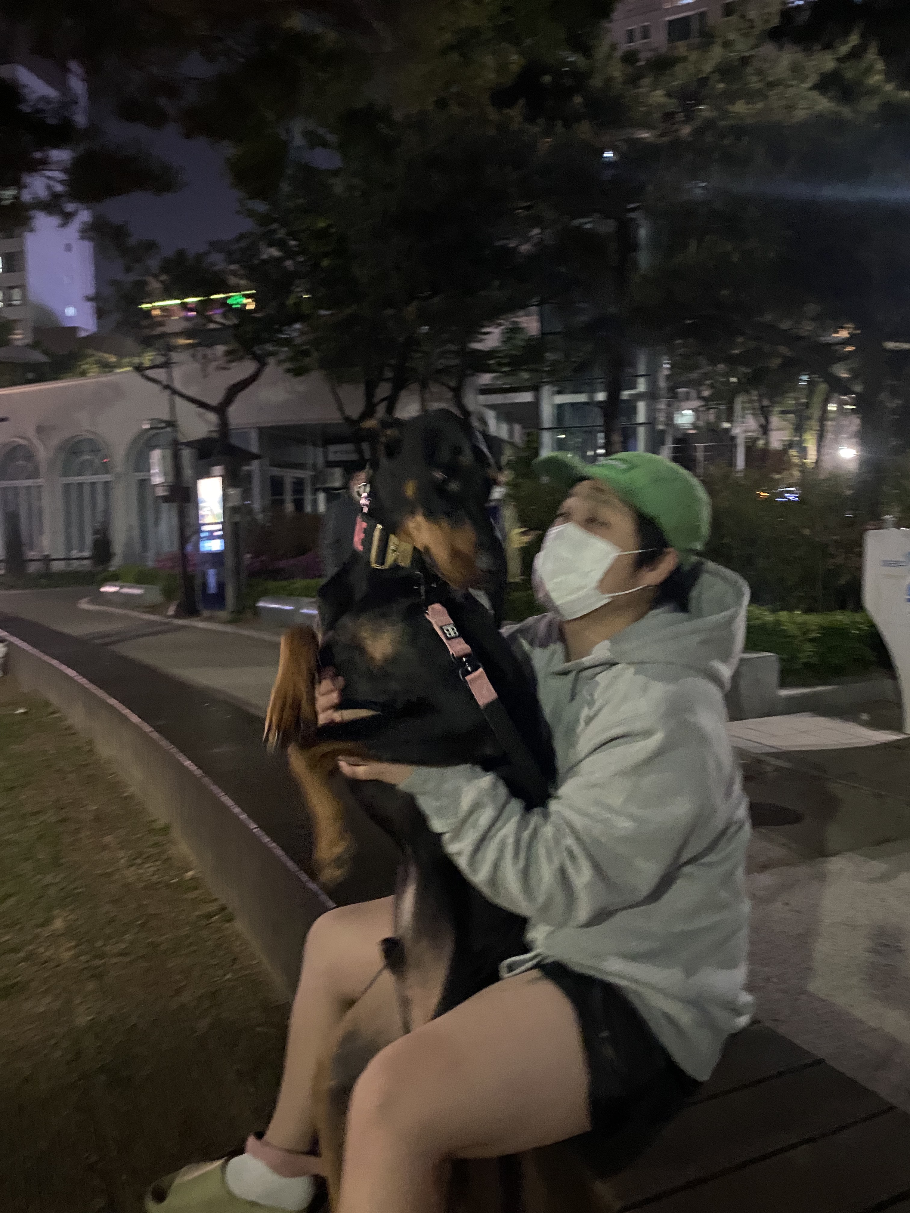 Palace x CK1 Tri-Ferg Hood Grey Marl - 22SS 착용 스타일 - 5