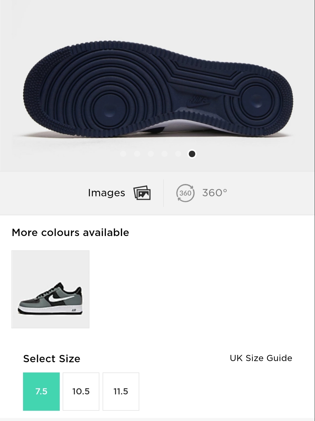 Nike Air Force 1 '07 Cut Out Swoosh Midnight Navy 착용 스타일 - 2