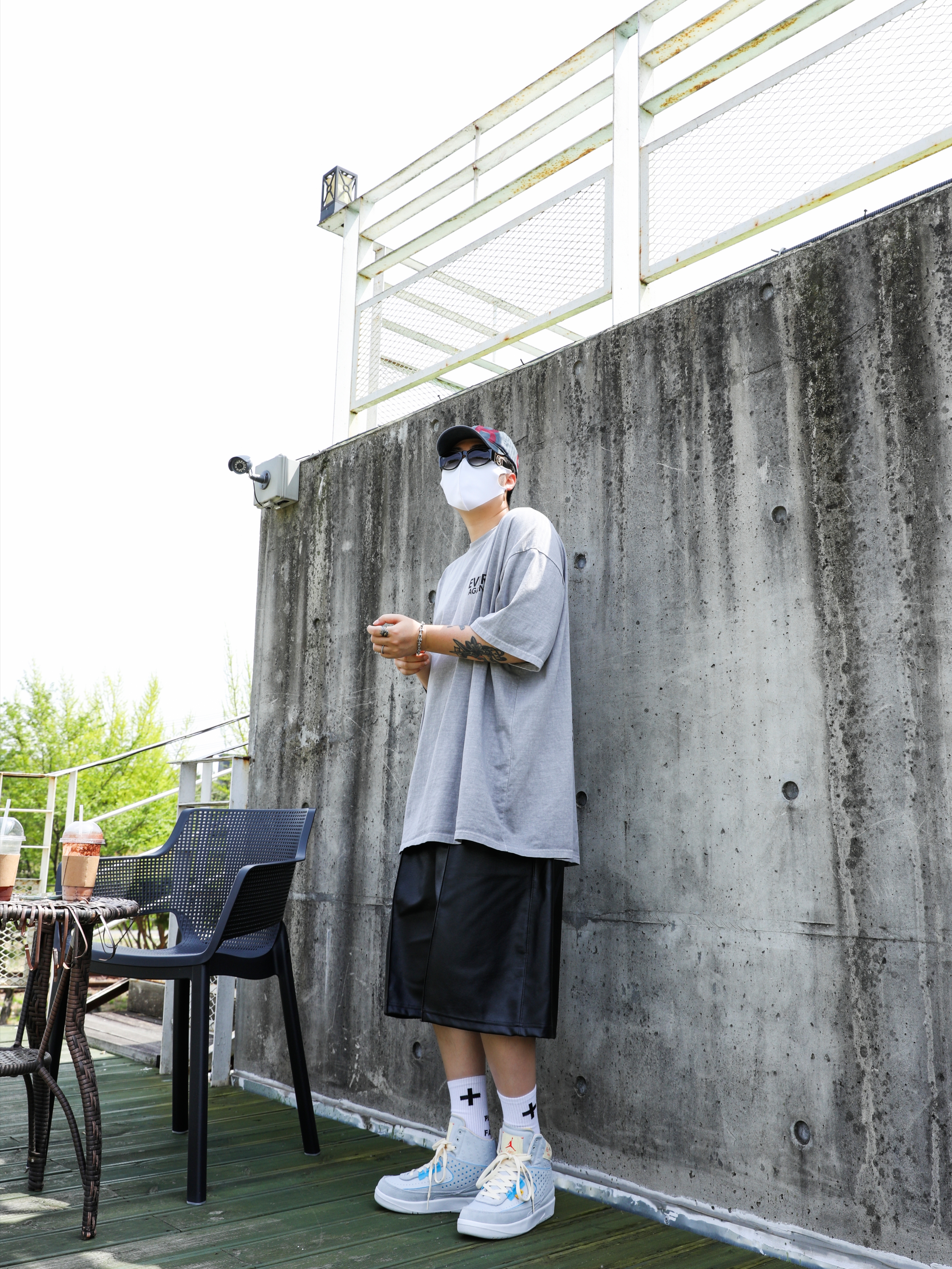 Jordan 2 x Union Retro SP Grey Fog 착용 스타일 - 4