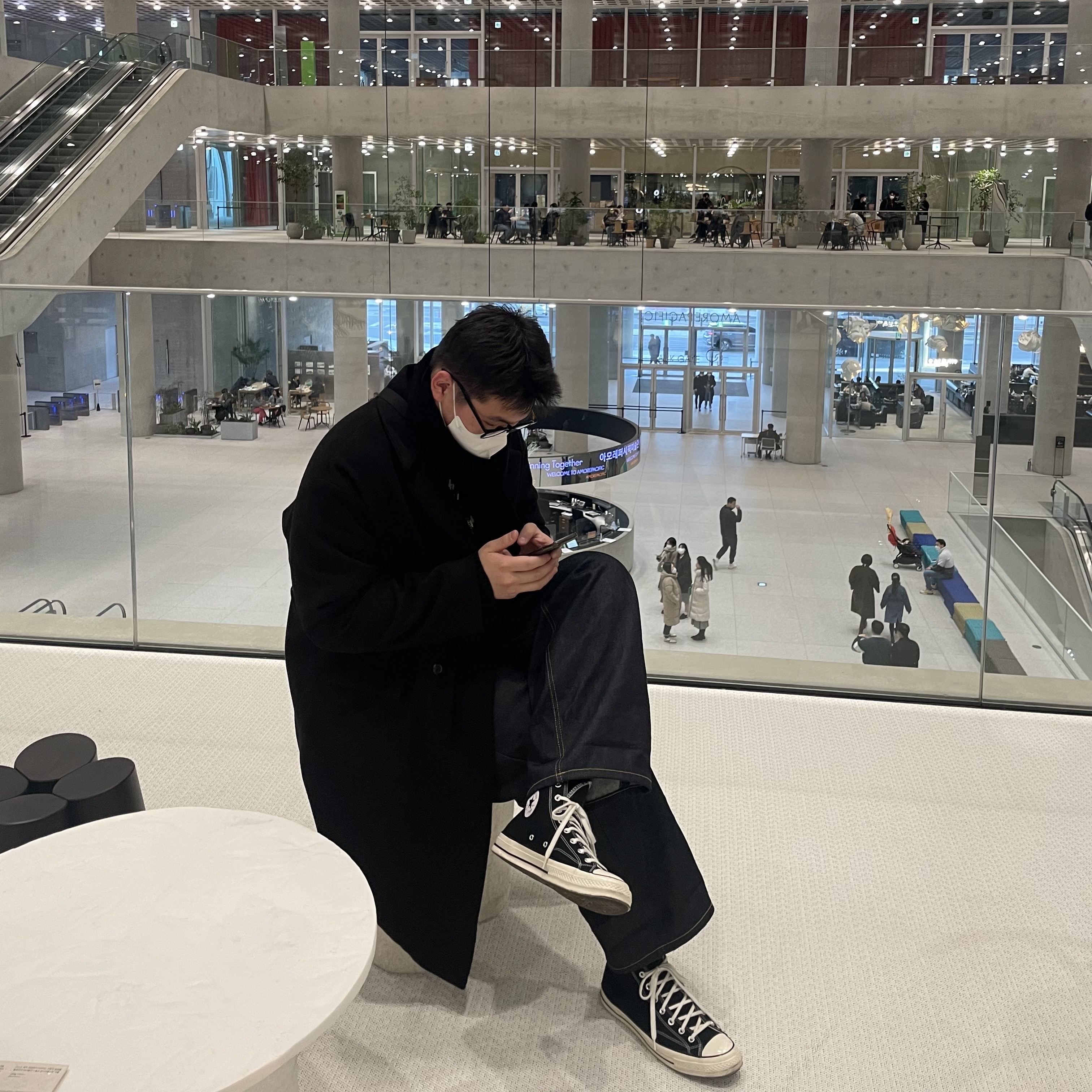 Converse Chuck 70 Hi Black 착용 스타일