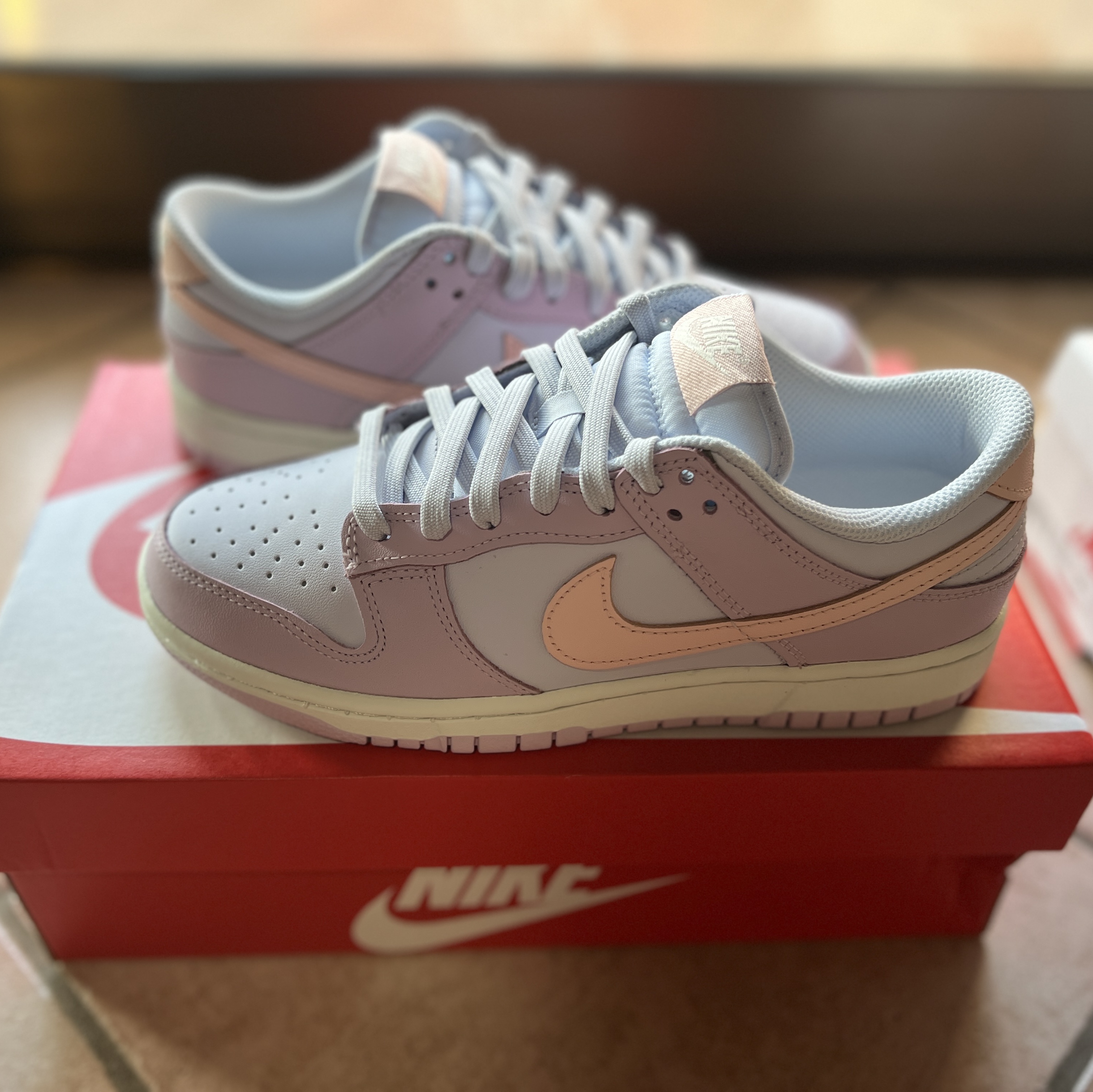 (W) Nike Dunk Low Atmosphere Pink 착용 스타일