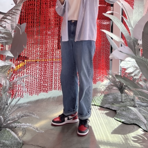 (GS) Jordan 1 Low Bred Toe 착용 스타일 - 3
