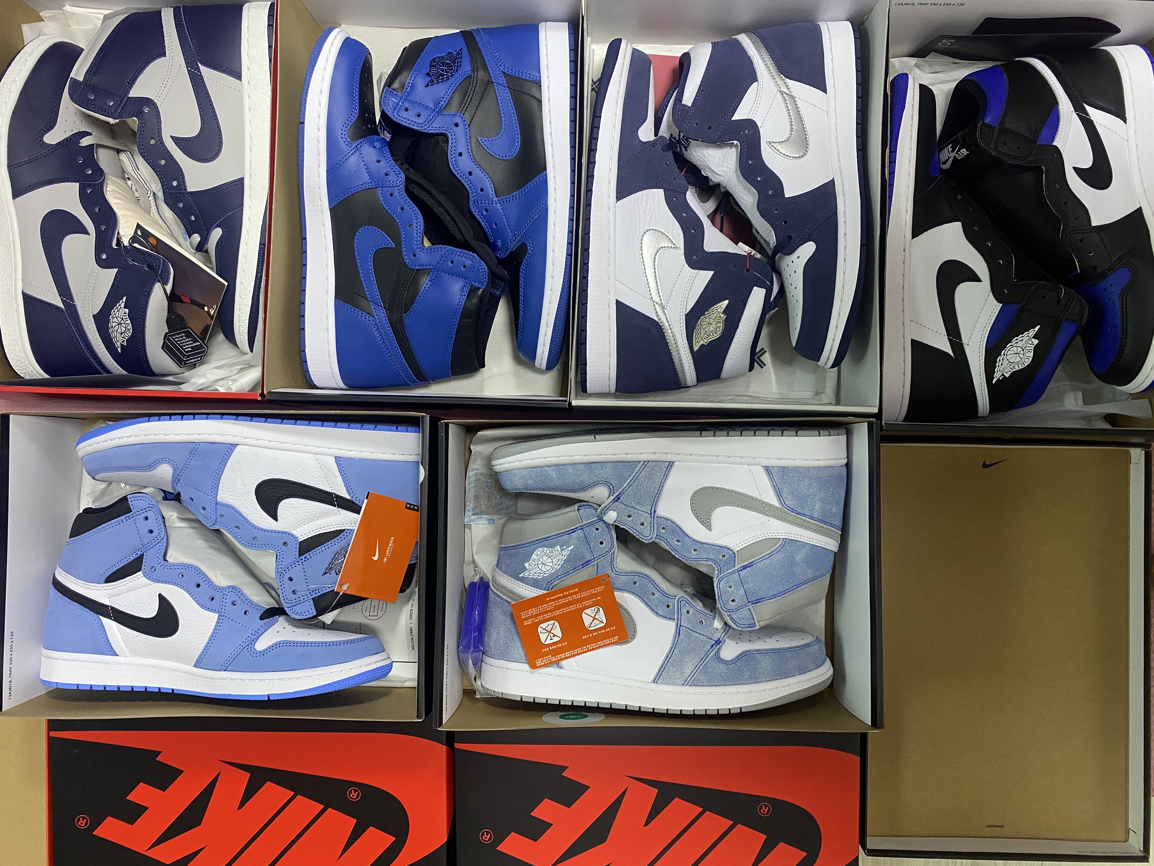 Jordan 1 High 85 College Navy, Jordan 1 Retro High OG Dark Marina Blue 착용 스타일