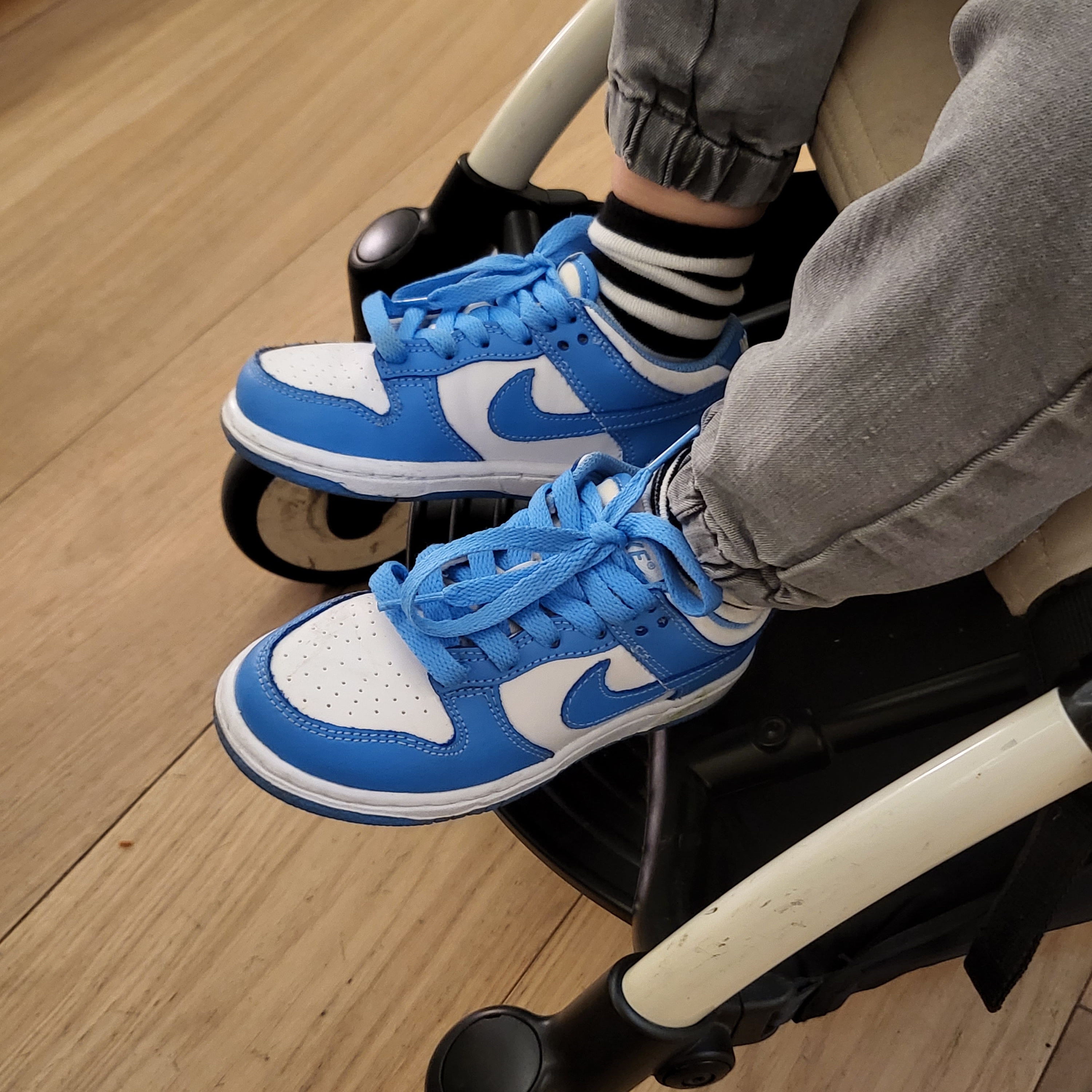 (PS) Nike Dunk Low University Blue 착용 스타일