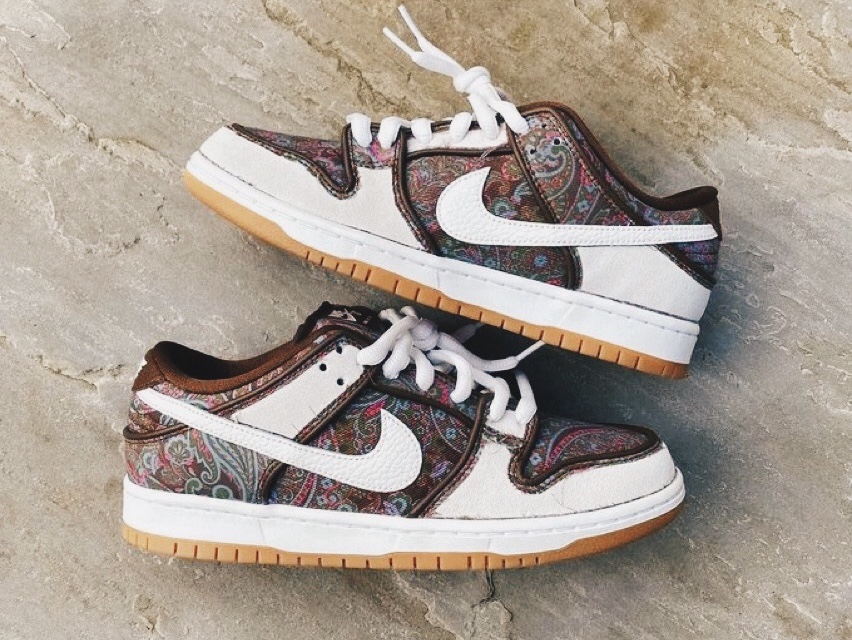 Nike SB Dunk Low Pro Premium Paisley 착용 스타일