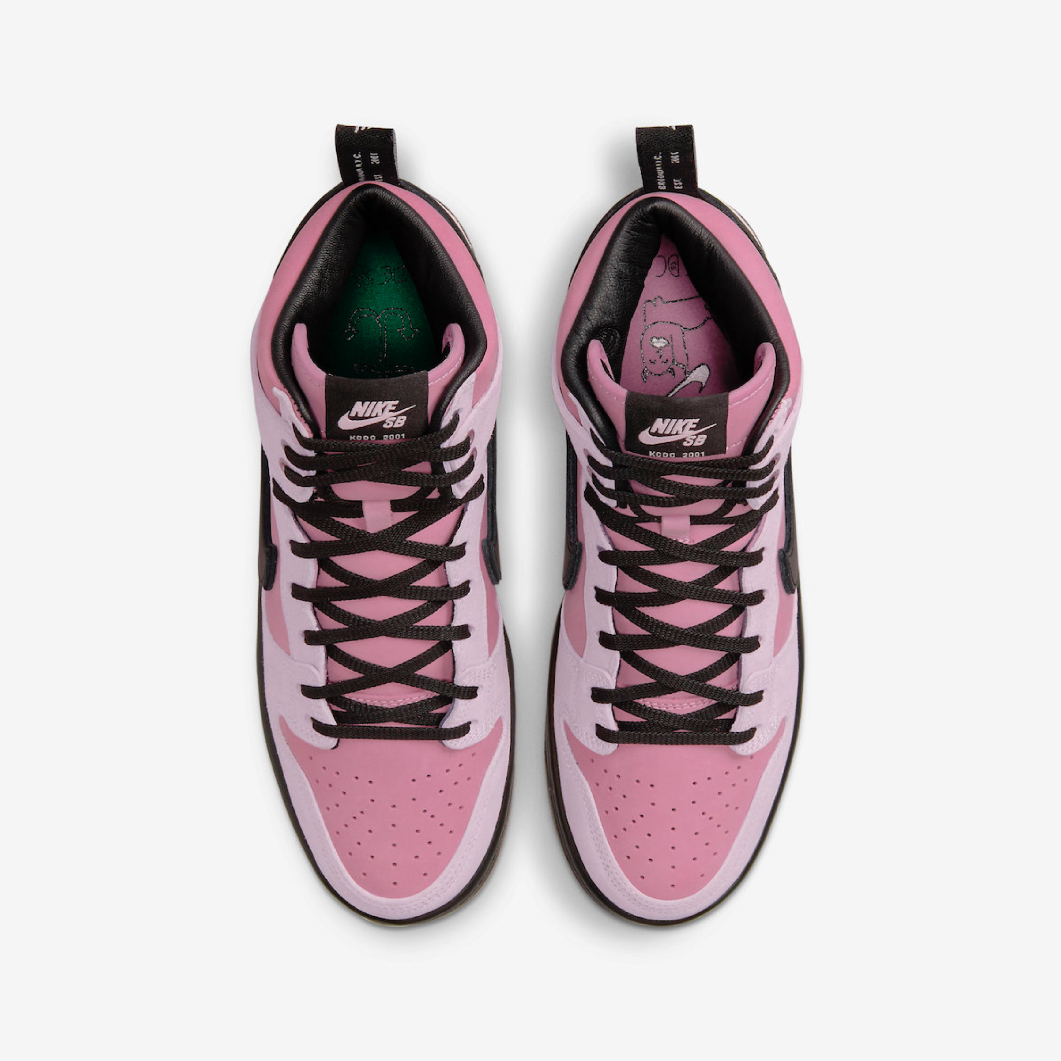 Nike x KCDC SB Dunk High Pro QS Elemental Pink 착용 스타일 - 4