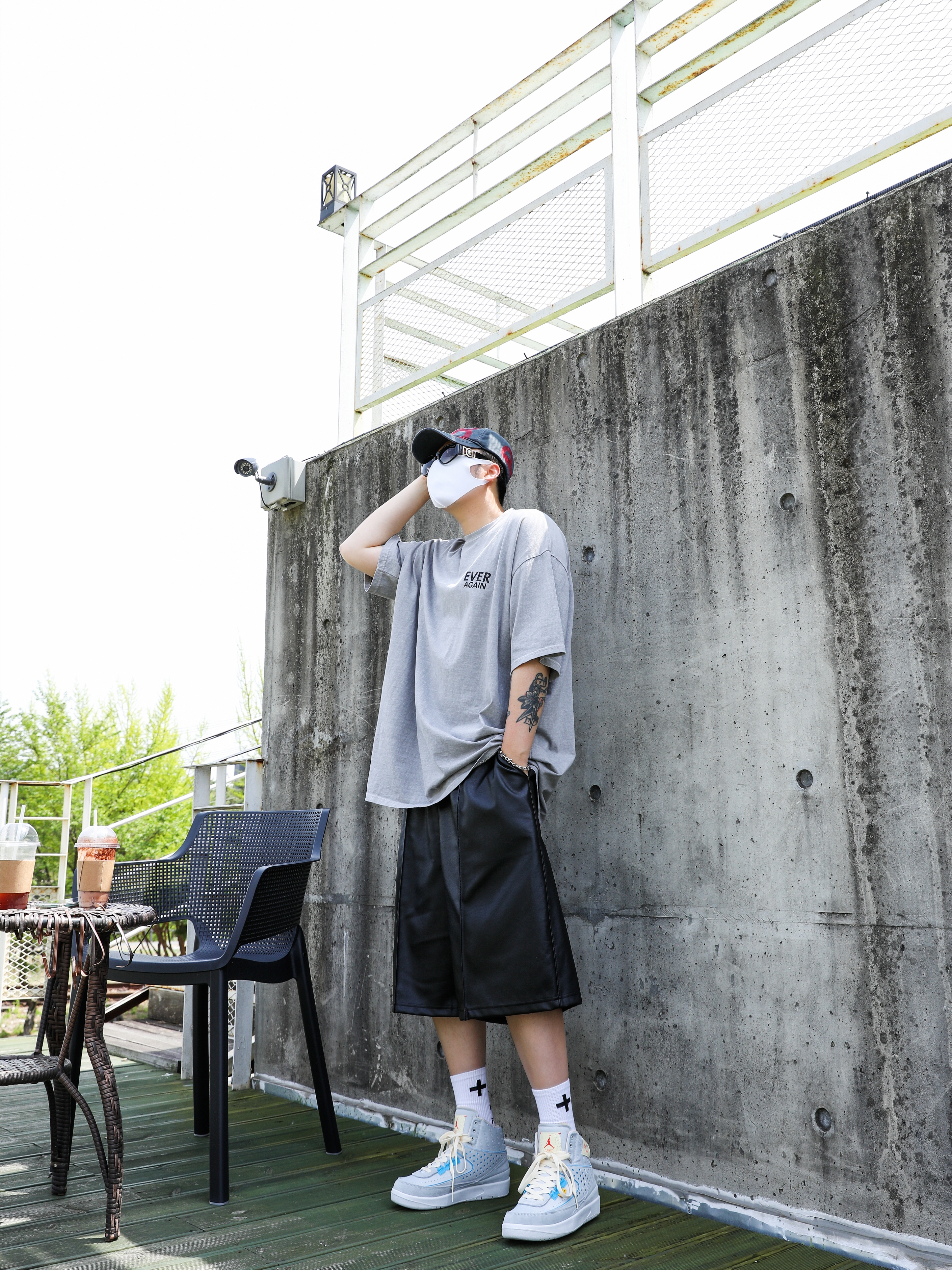 Jordan 2 x Union Retro SP Grey Fog 착용 스타일 - 3