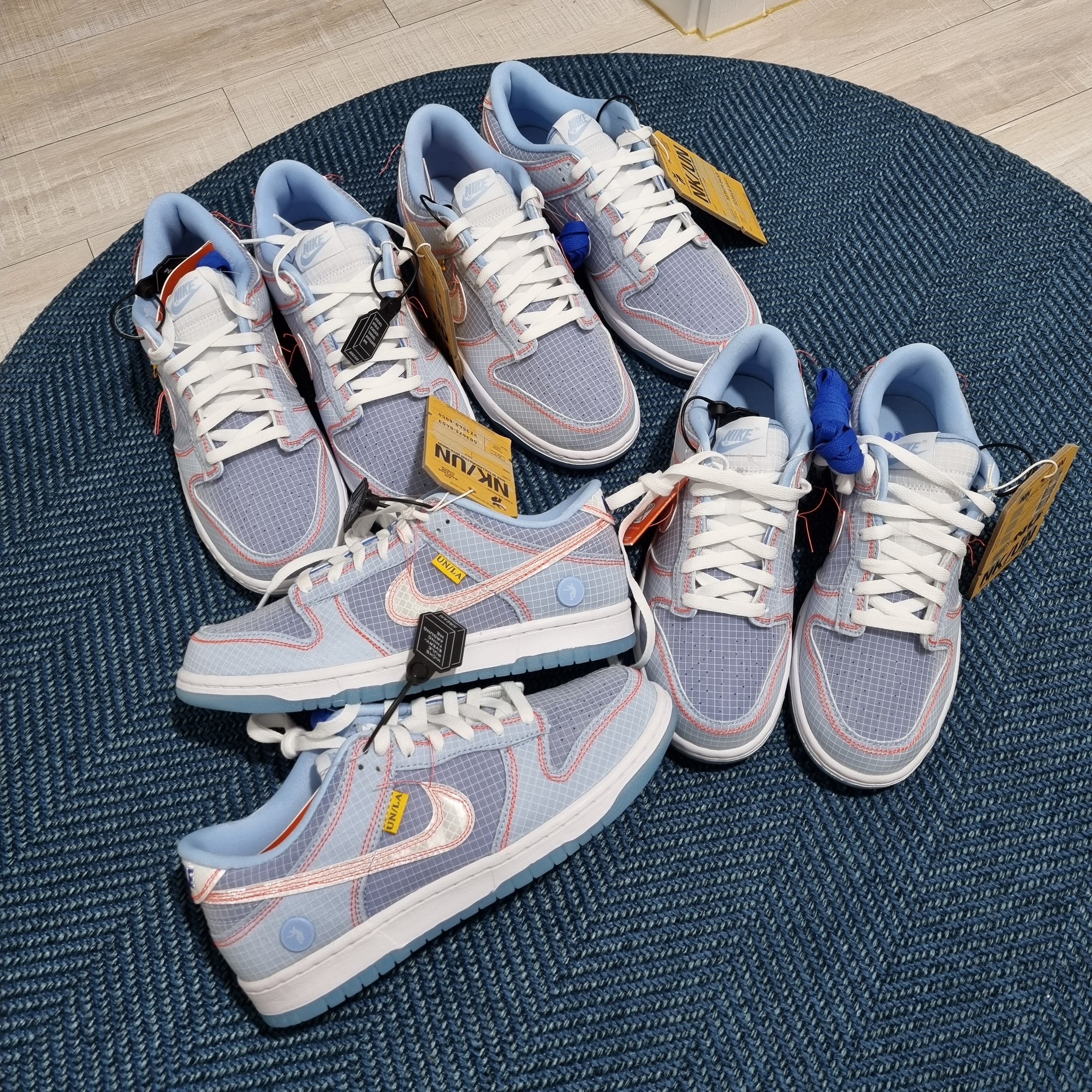 Nike x Union Dunk Low Passport Pack Argon 착용 스타일