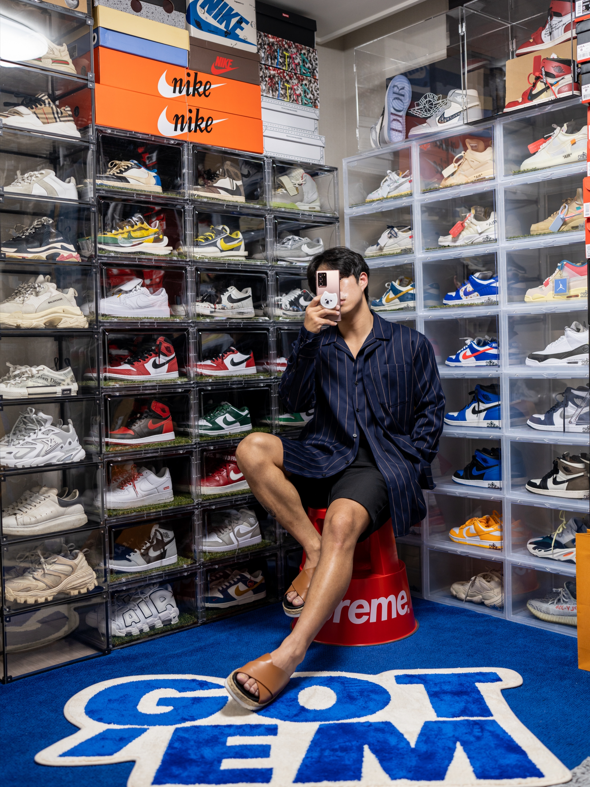 Louis Vuitton Runner Tatic Sneakers White, Jordan 1 x Dior High OG 착용 스타일