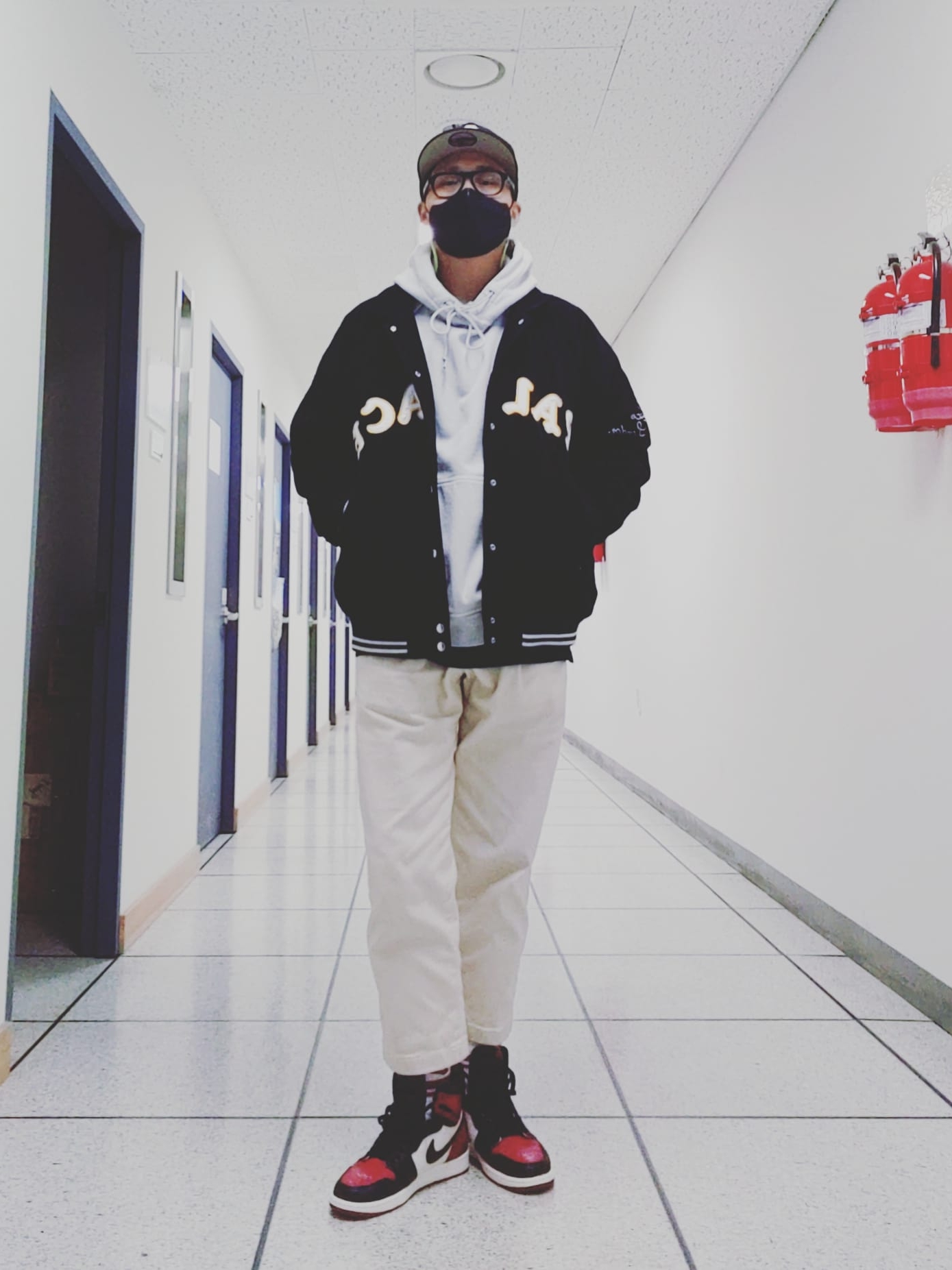 Jordan 1 Retro High OG Bred Toe 착용 스타일