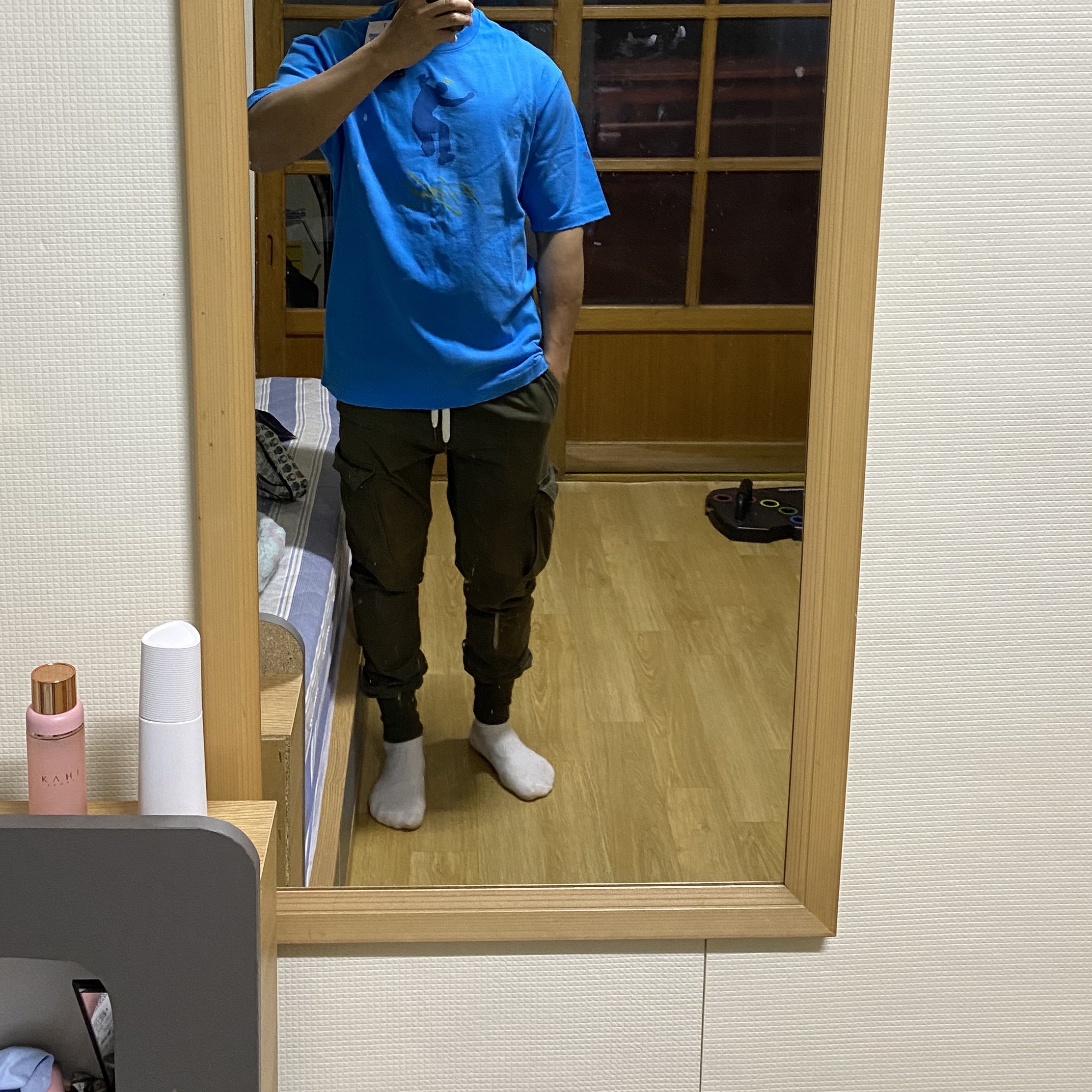 Jordan x Union Graphic T-Shirt Equater Blue - Asia 착용 스타일