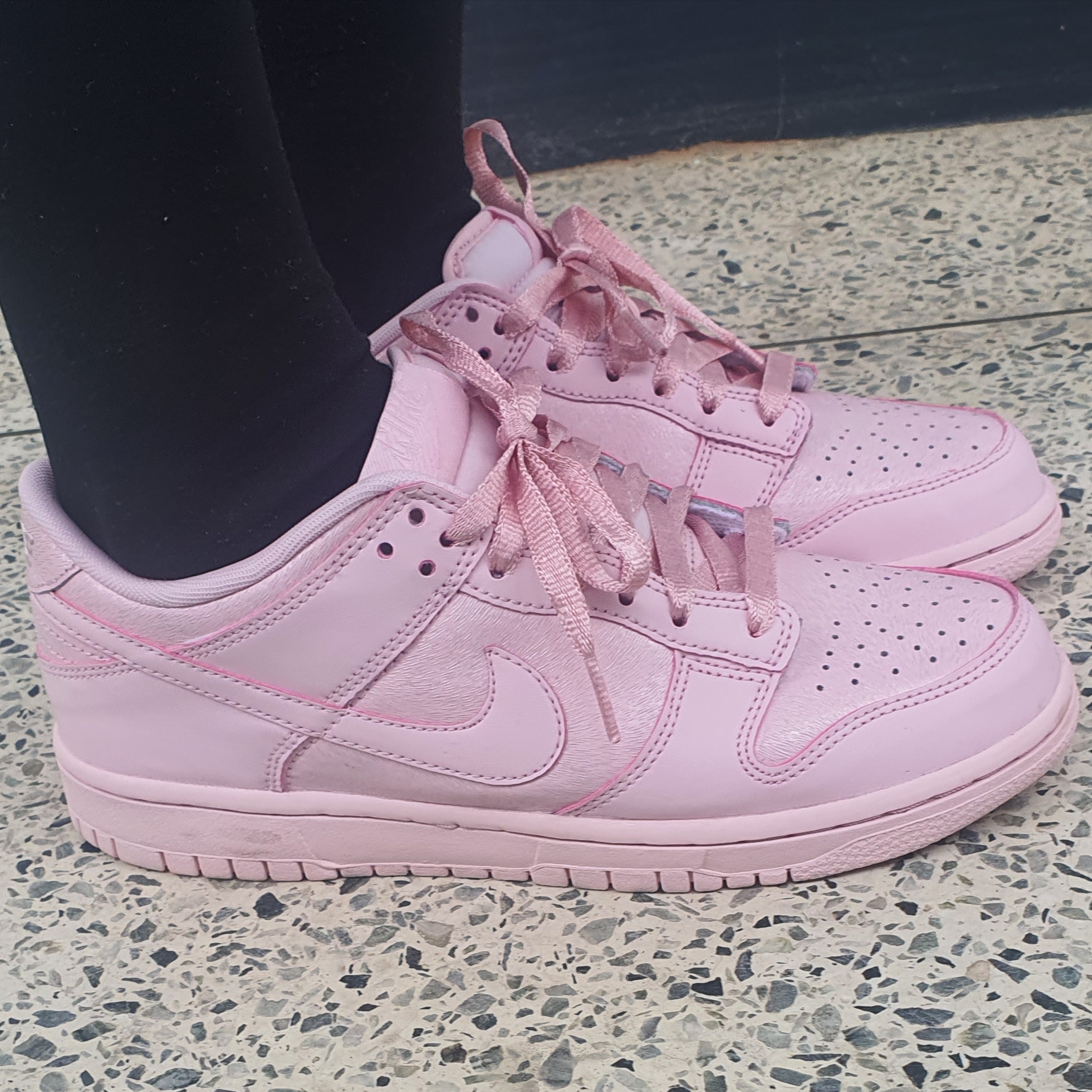 (GS) Nike Dunk Low SE Prism Pink 착용 스타일