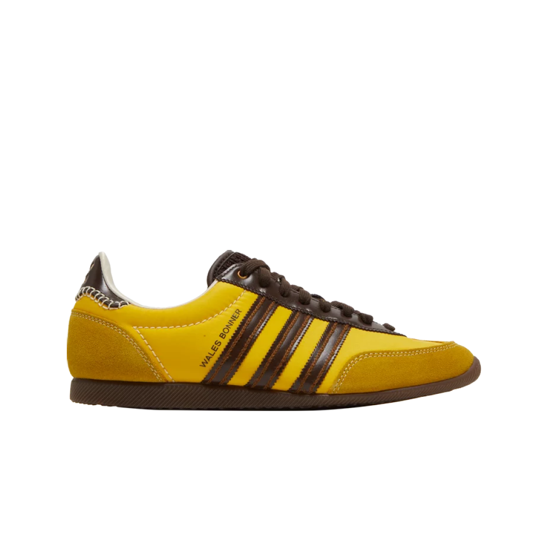 아디다스 x 웨일스 보너 재팬 슈즈 헤이지 옐로우 다크 브라운(Adidas x Wales Bonner Japan Shoes Hazy Yellow Dark Brown)
