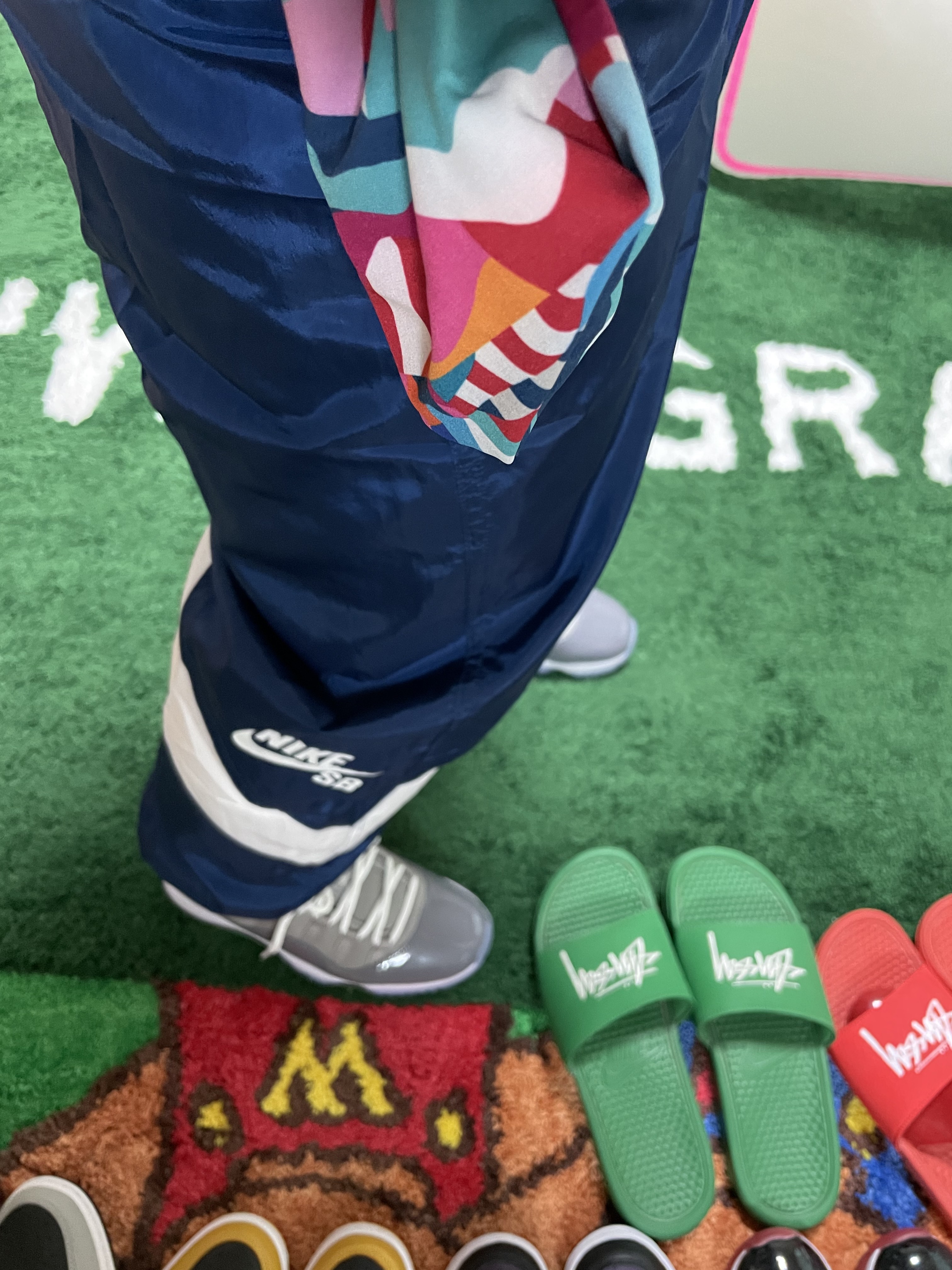 Nike x Parra SB Team USA Skate Track Suit Brave Blue - US/EU, Jordan 11 Retro Cool Grey 2021 착용 스타일 - 3