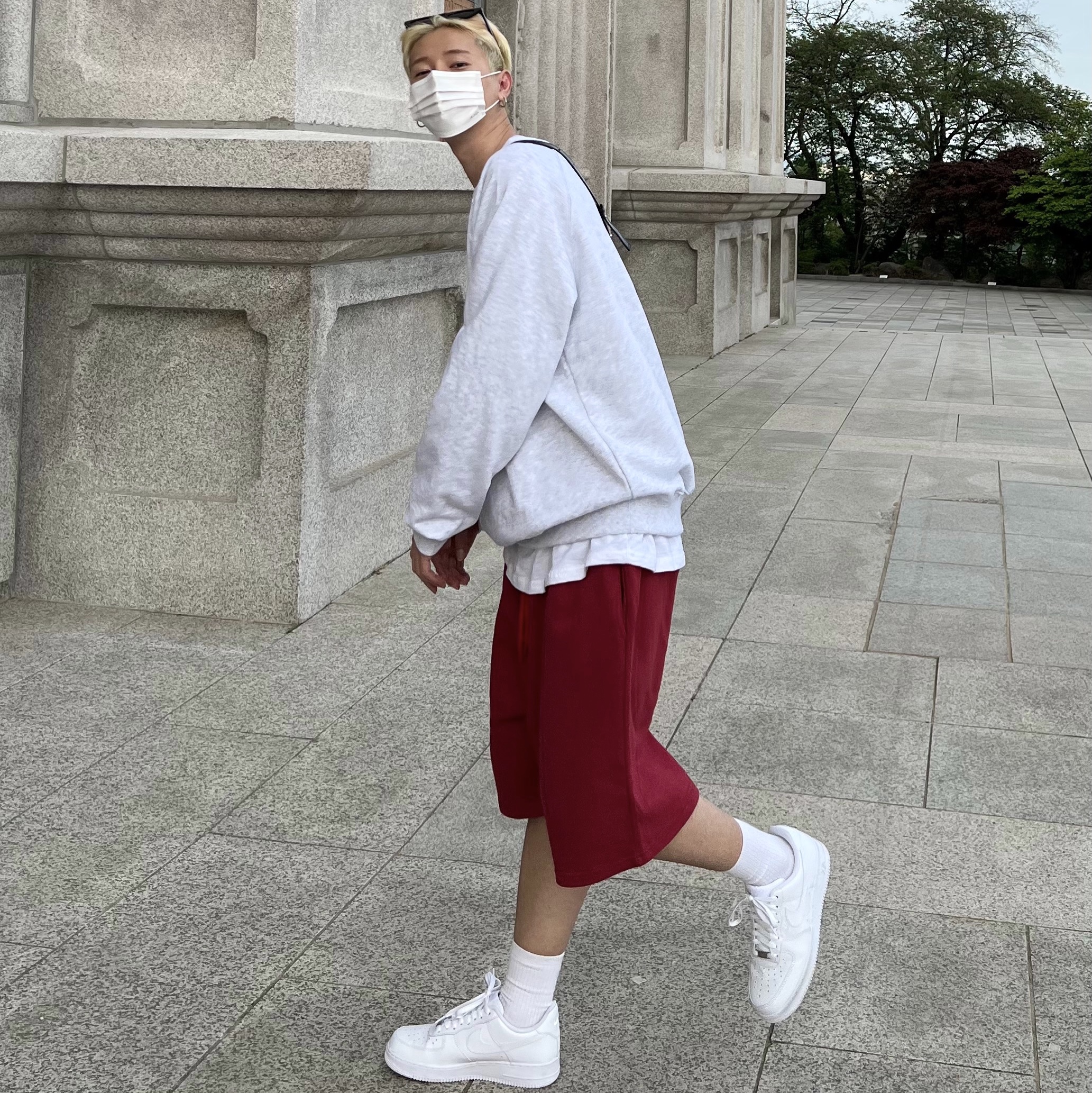 Nike Air Force 1 '07 Low White 착용 스타일