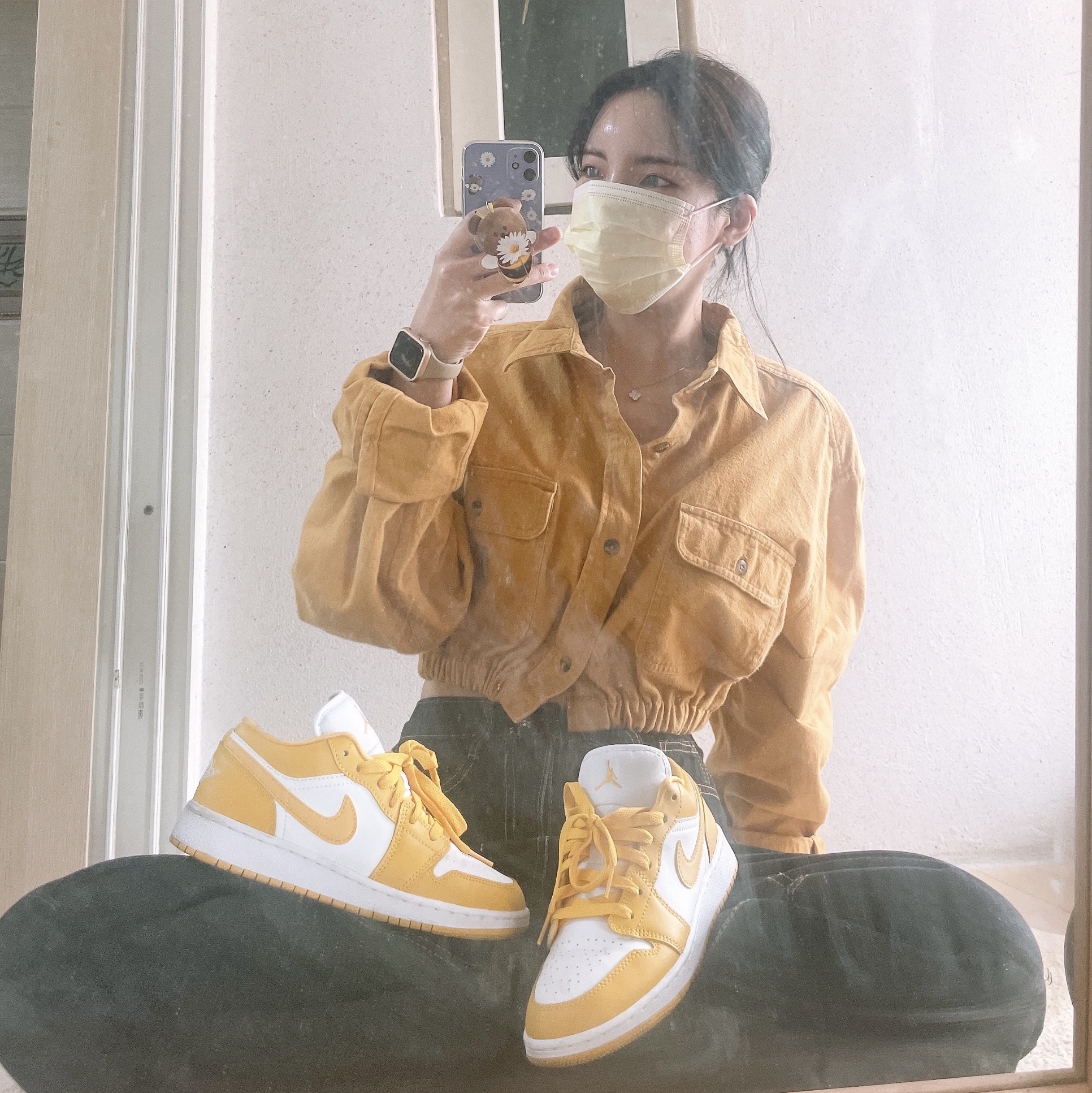 (GS) Jordan 1 Low Pollen 착용 스타일